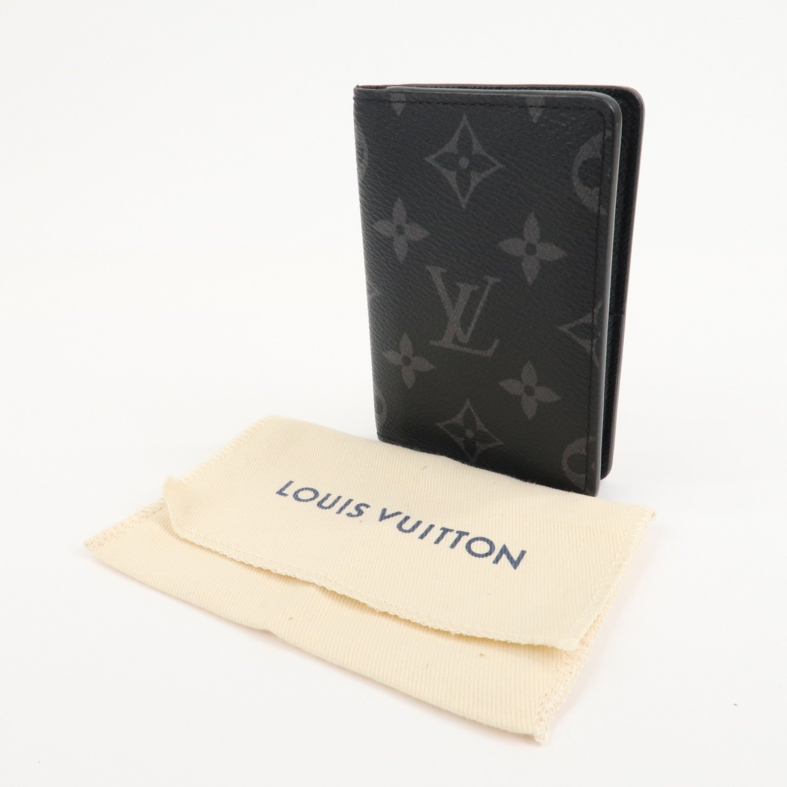 Louis Vuitton Monogram Eclipse Organizer Du Posh Card Case M61696 Used