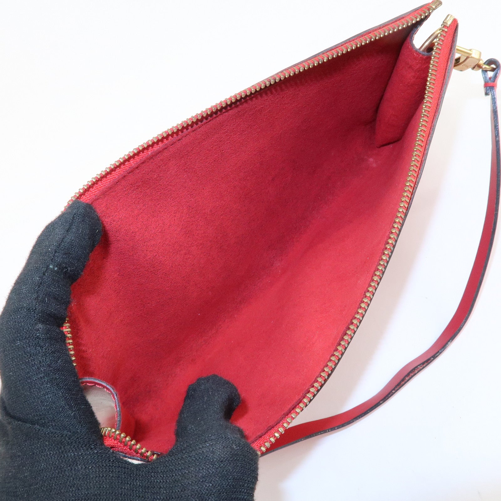 Louis Vuitton Epi Pochette Accessoires Pouch Castilian Red M52947 Used