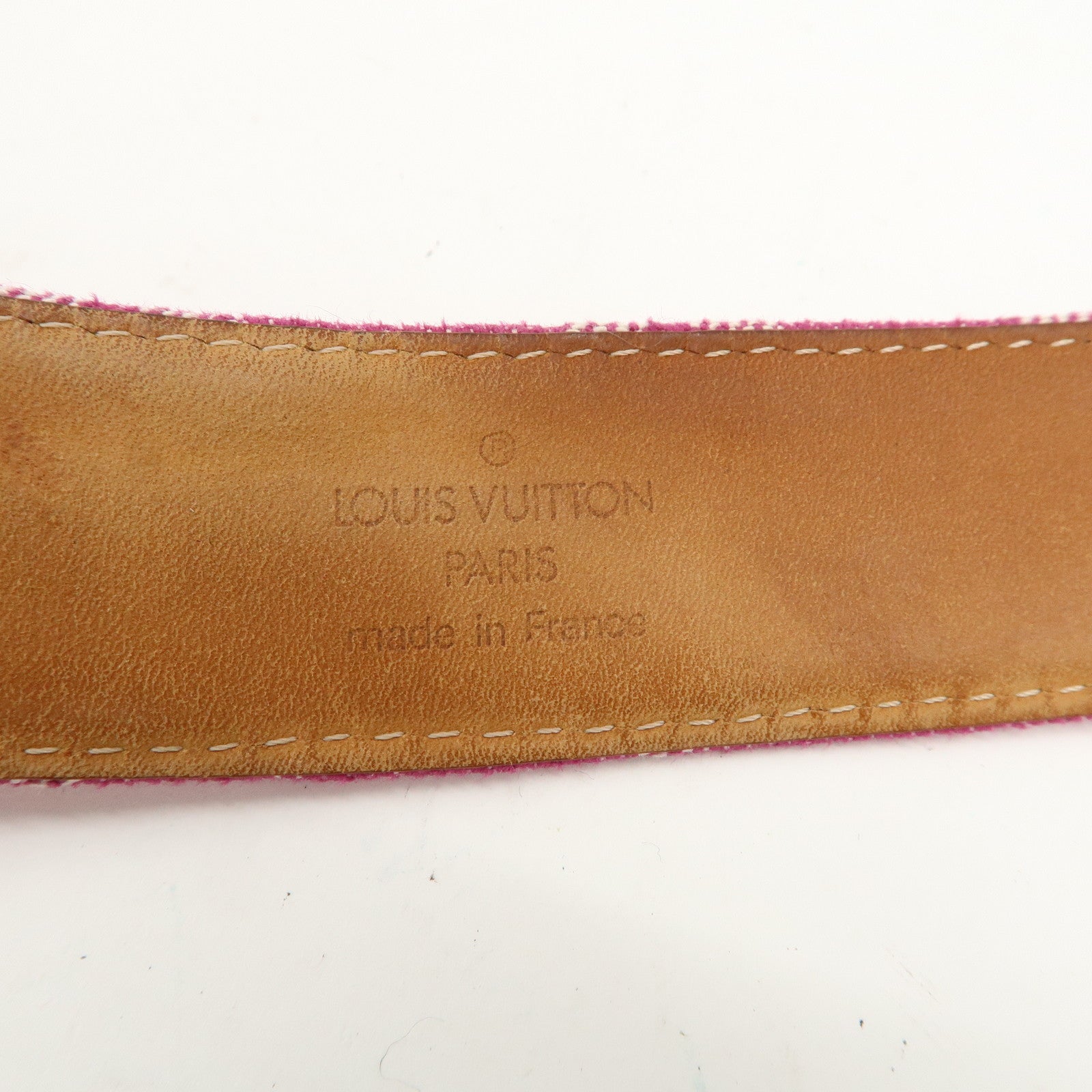 Louis Vuitton Monogram Denim Suntulle 80/32 Pink M6925W Used