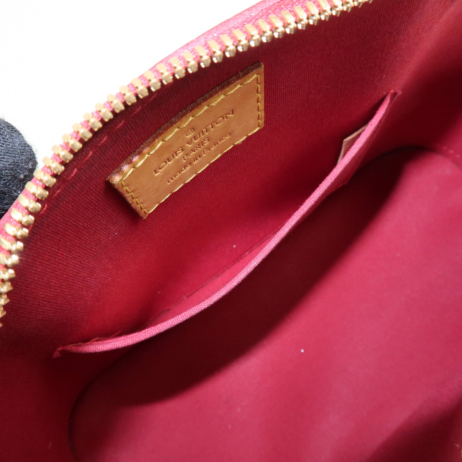 Louis Vuitton Monogram Vernis Alma BB 2Way Bag Red M91606