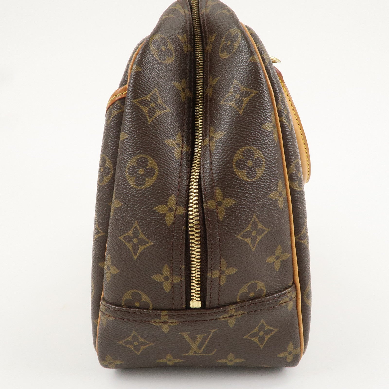 Louis Vuitton Monogram Deauville Hand Bag Brown M47270