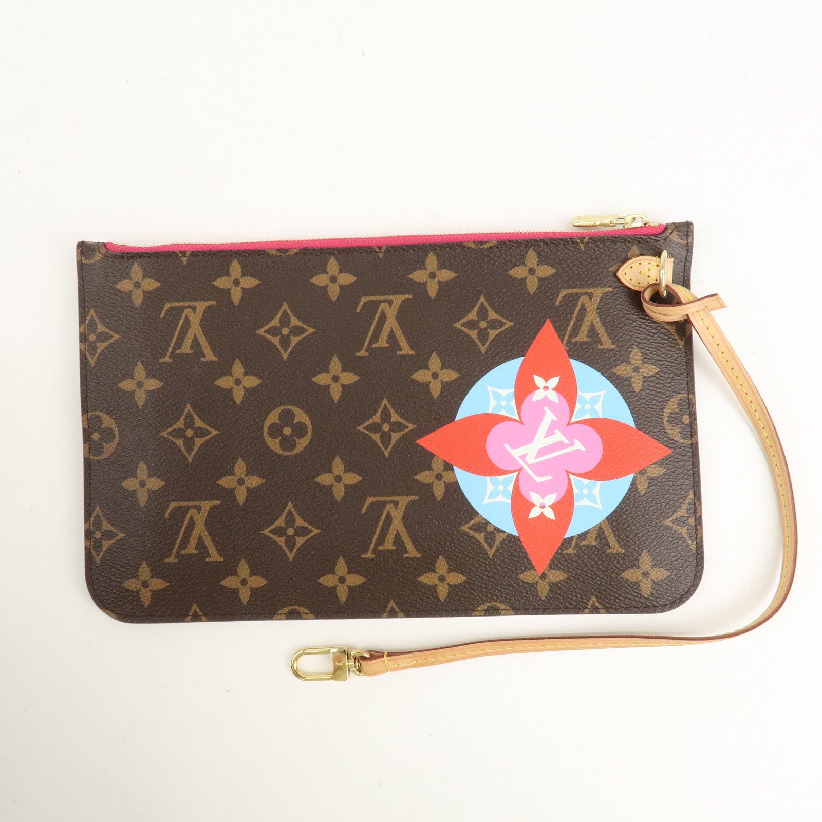 Louis Vuitton Monogram Patches Neverfull MM Tote Bag Pouch M43988