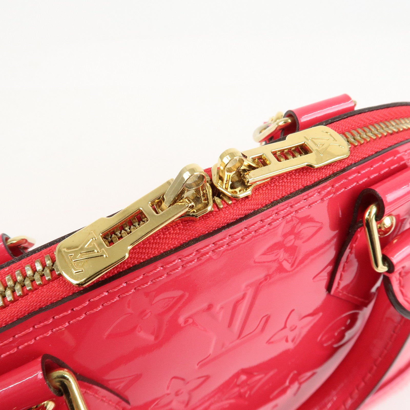 Louis Vuitton Monogram Vernis Alma BB 2Way Bag Rose Indien M91771