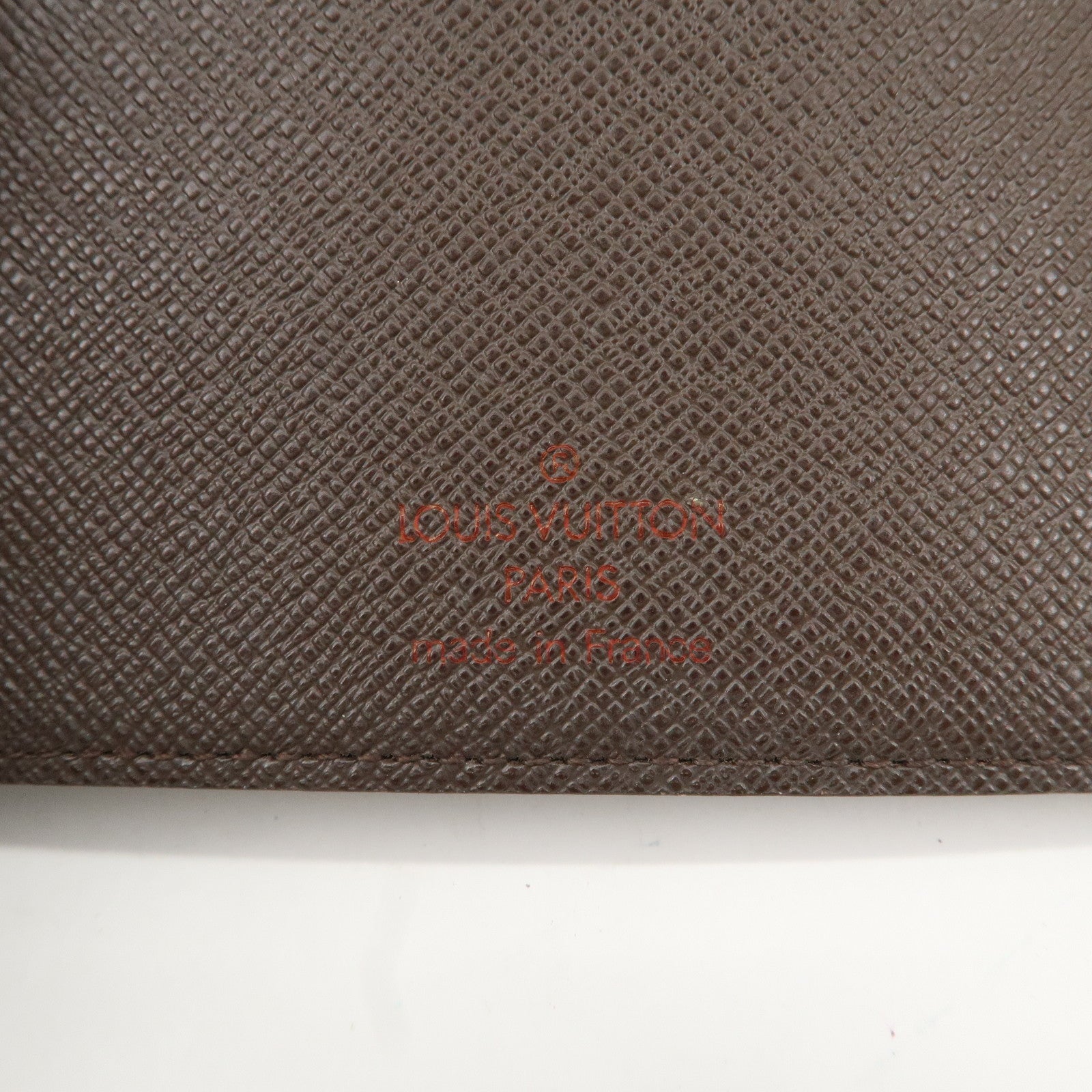 Louis Vuitton Damier Ebene Canvas Agenda MM Planner Cover R20240 Used