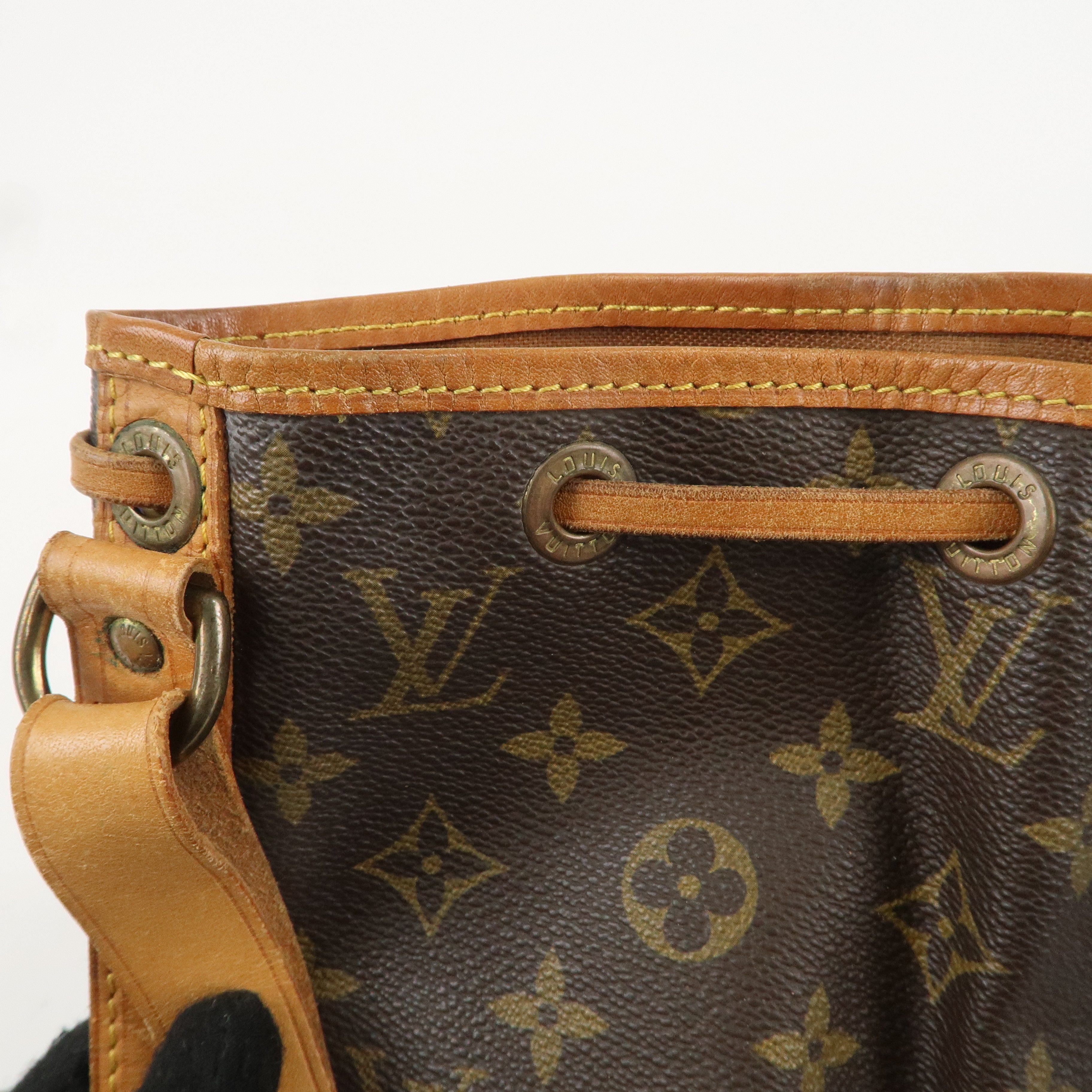 Louis Vuitton Monogram Petit Noe Shoulder Bag Brown M42226