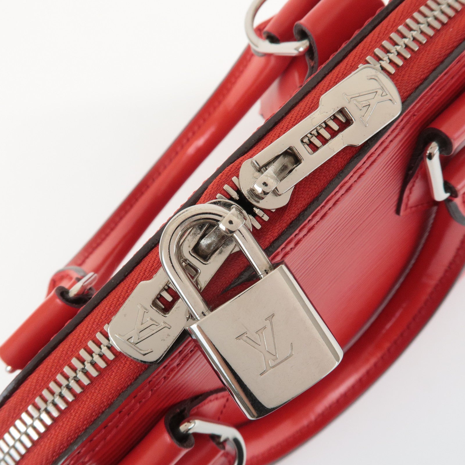 Louis Vuitton Epi Alma BB 2Way Bag Hand Bag Coquelicot M40854