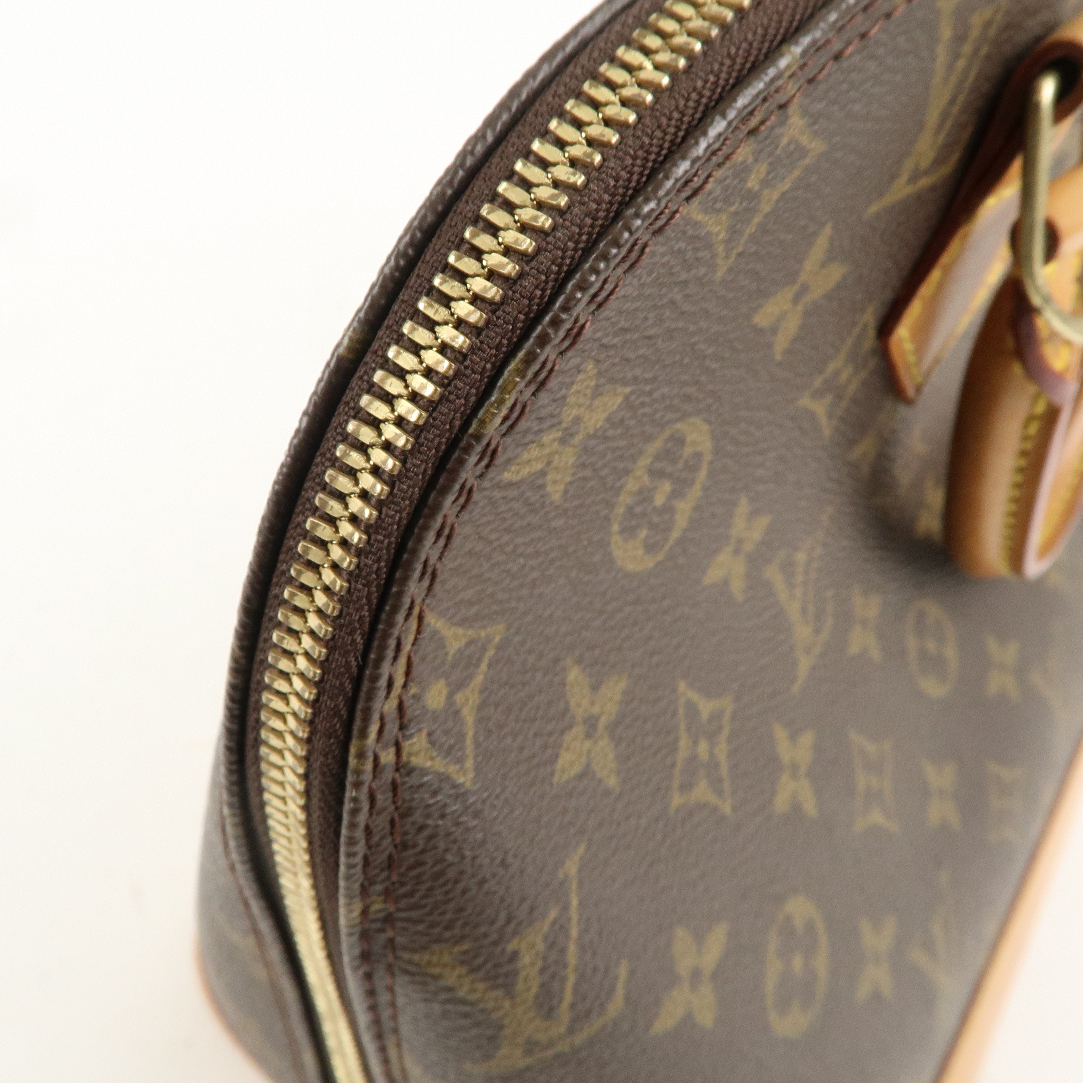 Louis Vuitton Monogram Alma Hand Bag Brown M51130