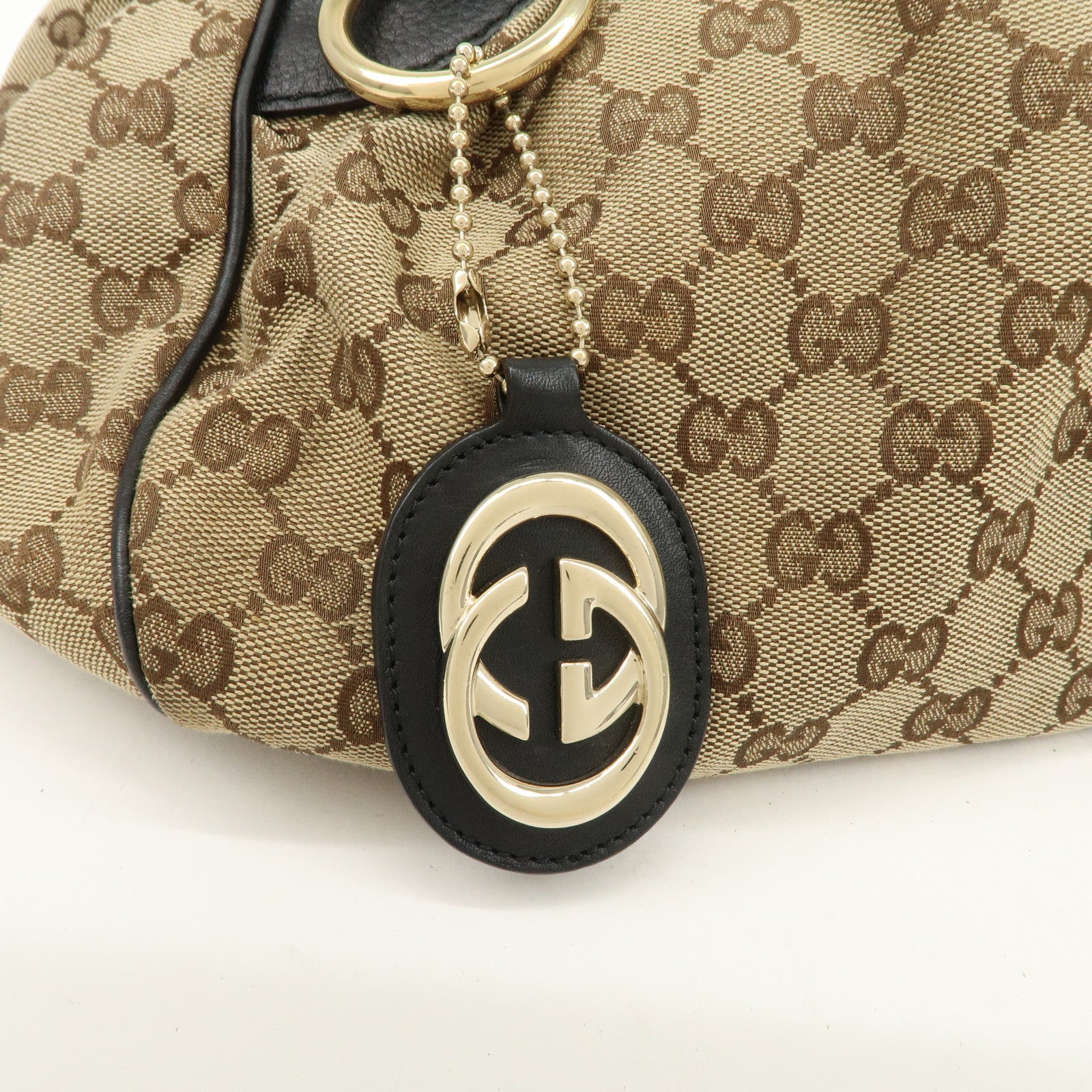 GUCCI Sukey GG Canvas Leather 2WAY Bag Shoulder Bag 223974 Used