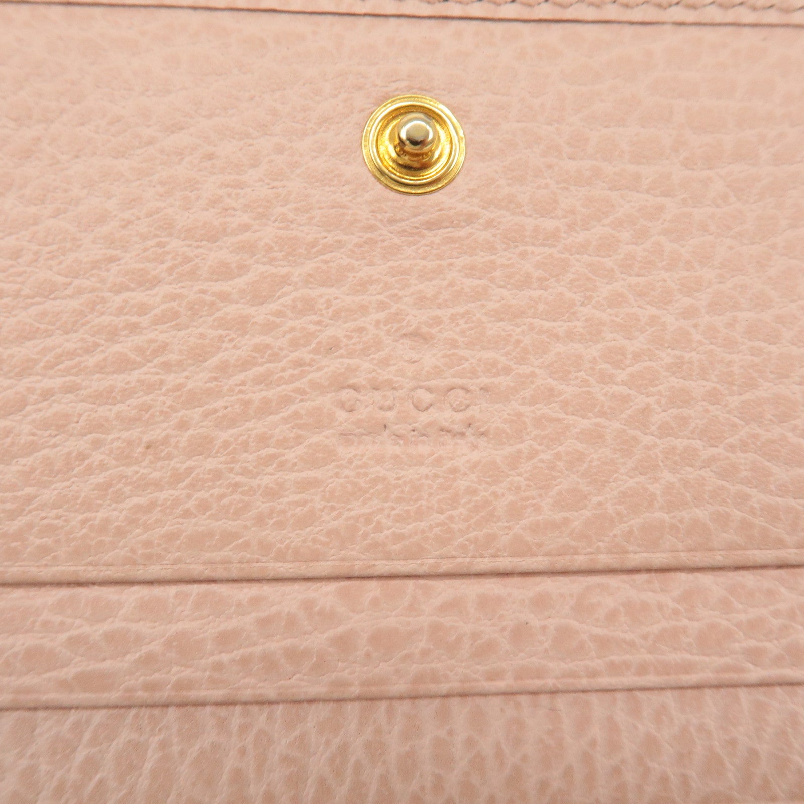 GUCCI Marmont Leather Bi-fold Wallet Card Coin Case Pink 456126