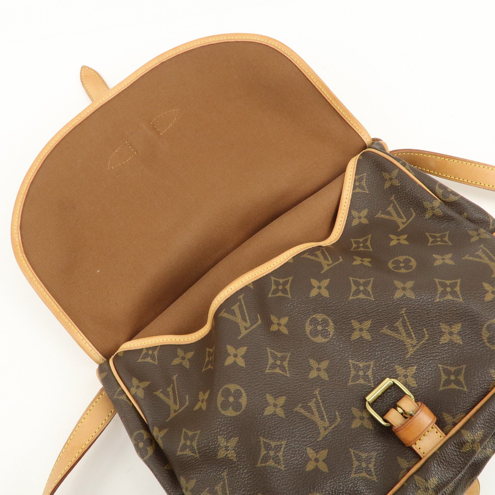 Louis Vuitton Monogram Saumur 30 Crossbody Bag Brown M42256 Used