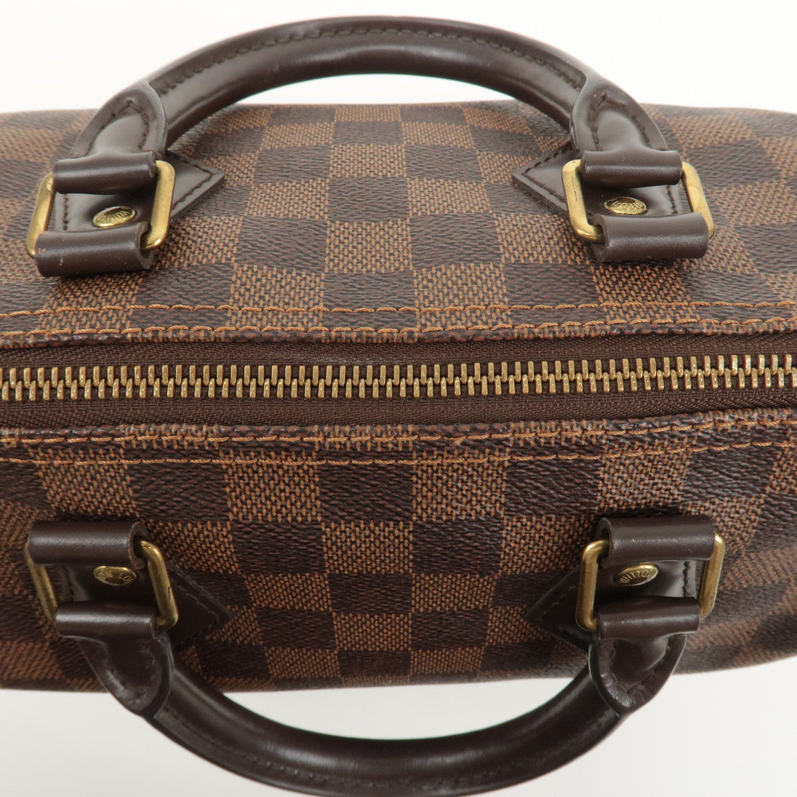 Louis Vuitton Damier Ebene Speedy 25 Hand Bag Boston Bag N41532