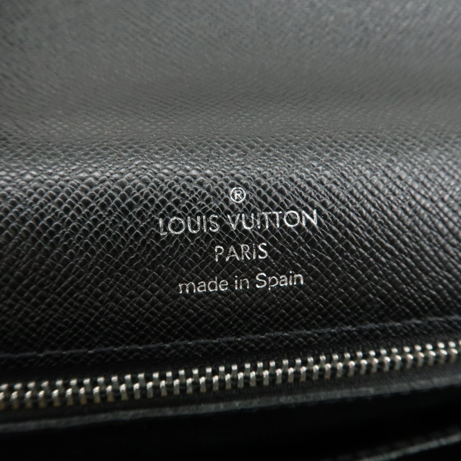 Louis Vuitton Taiga Selenga Clutch Bag Ardoise M30782