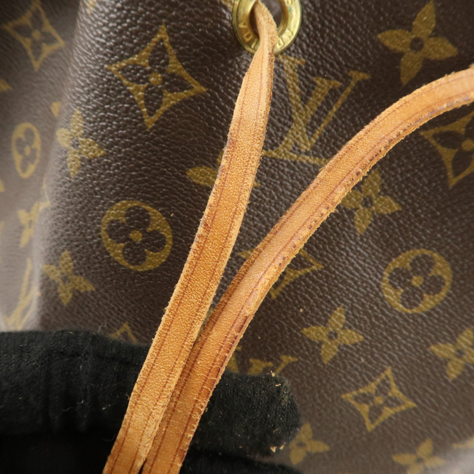 Louis Vuitton Monogram Petit Noe Shoulder Bag Brown M42226 Used