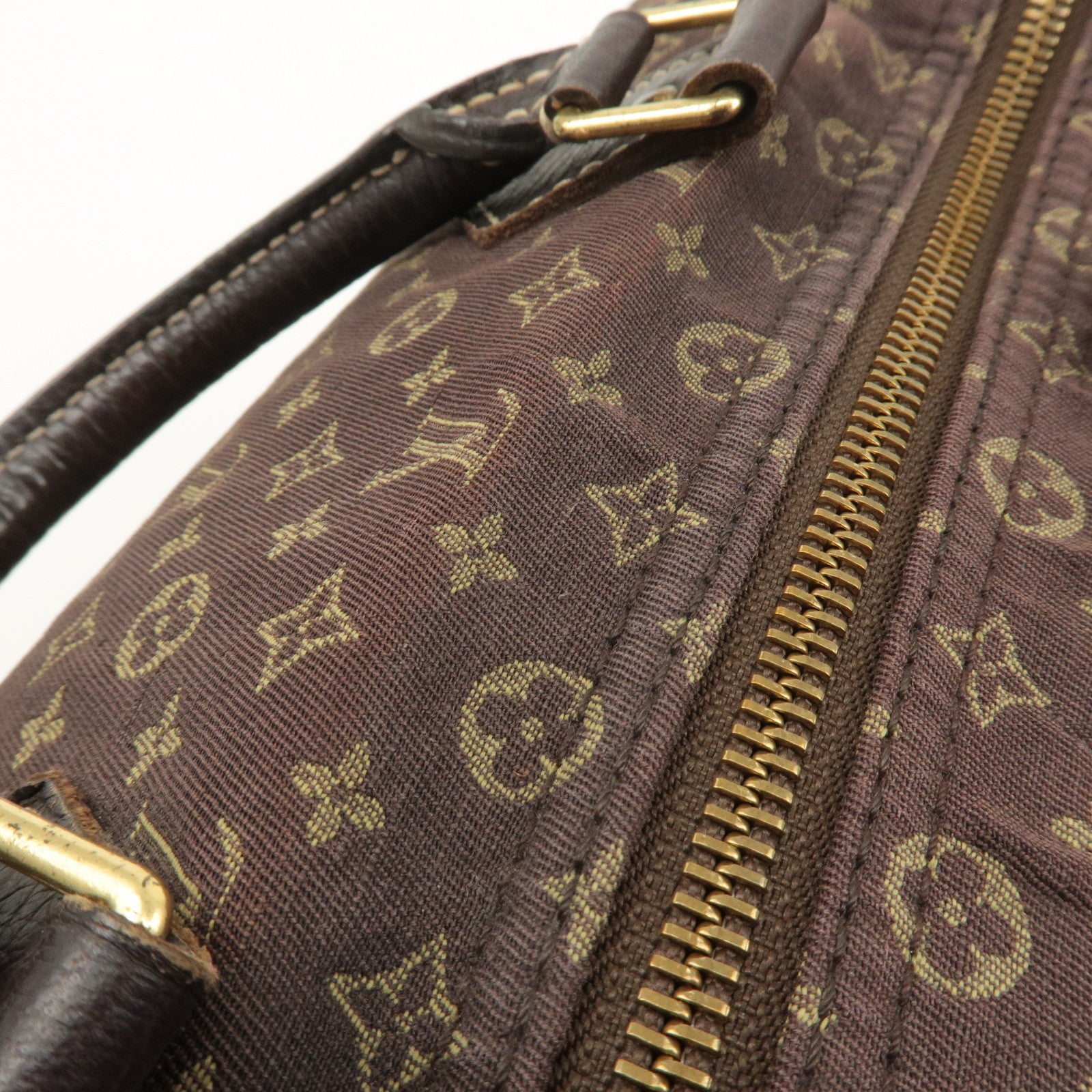 Louis Vuitton Monogram Mini Lin Speedy 30 Boston Bag Ebene M95224