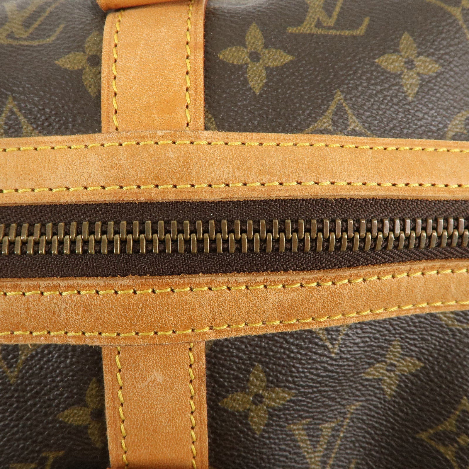 Louis Vuitton Monogram Sac Souple 45 Boston Bag Brown M41624