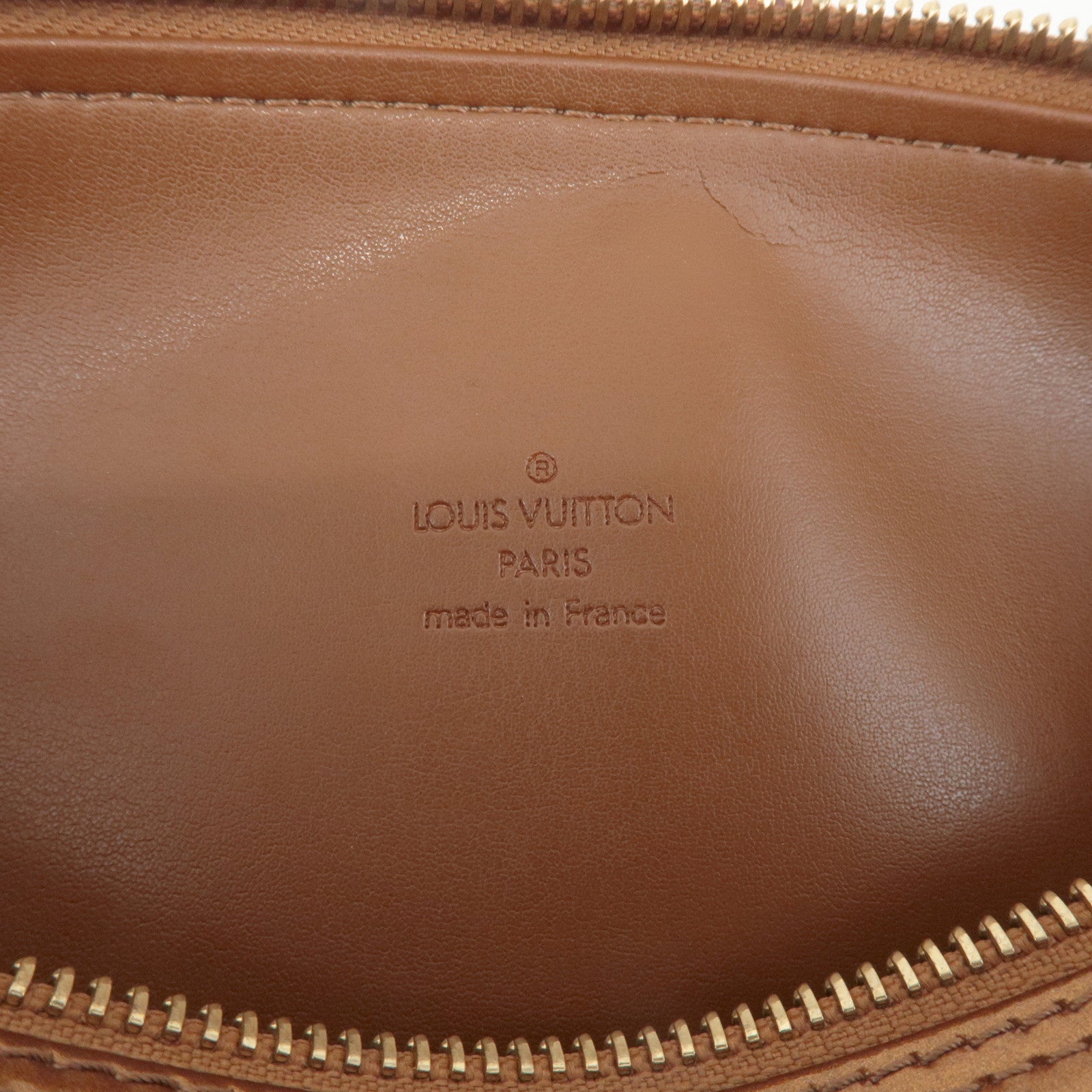 Louis Vuitton Monogram Vernis Bedford Hand Bag Bronze Brown M91131