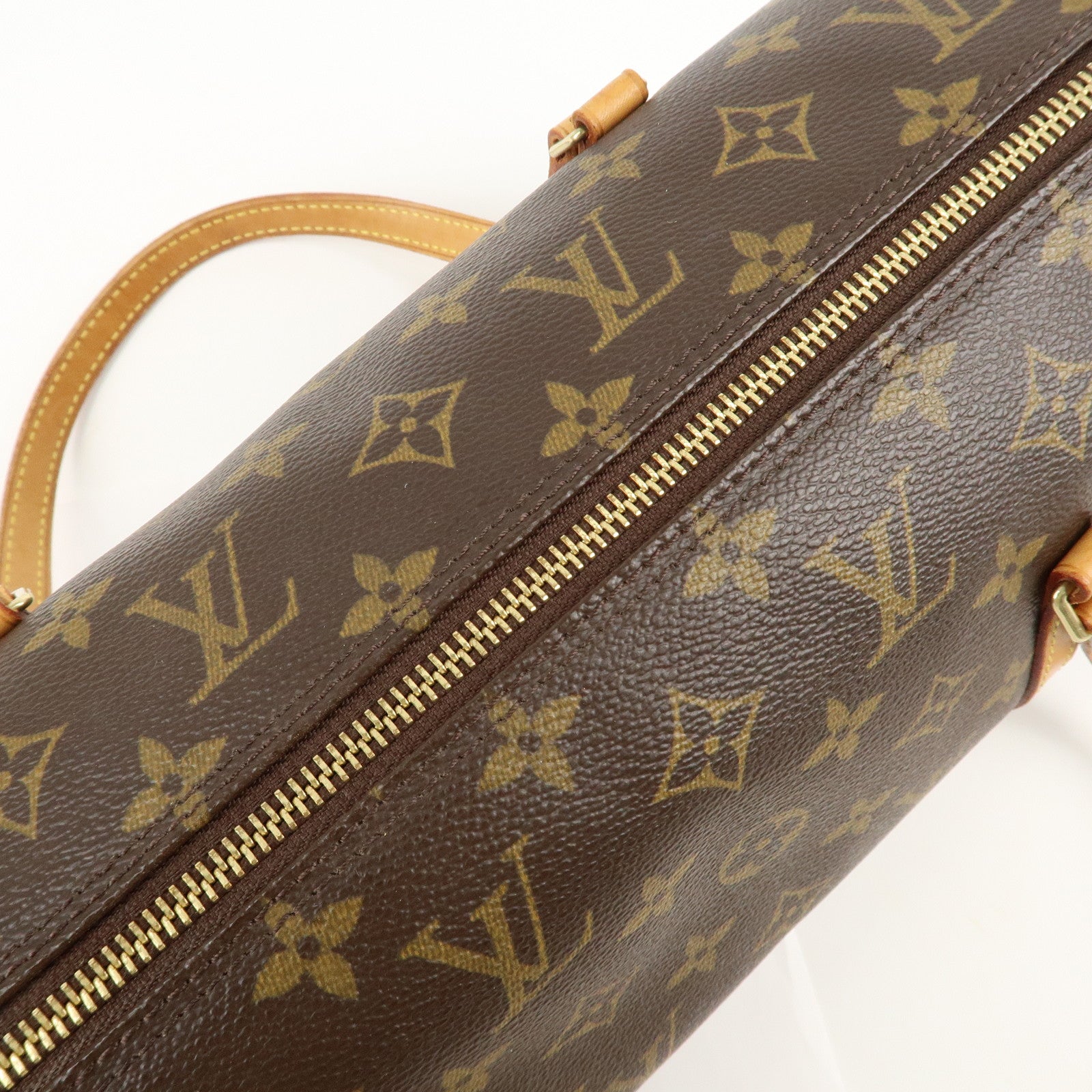 Louis Vuitton Monogram Papillon 30 Hand Bag Brown M51385 Used