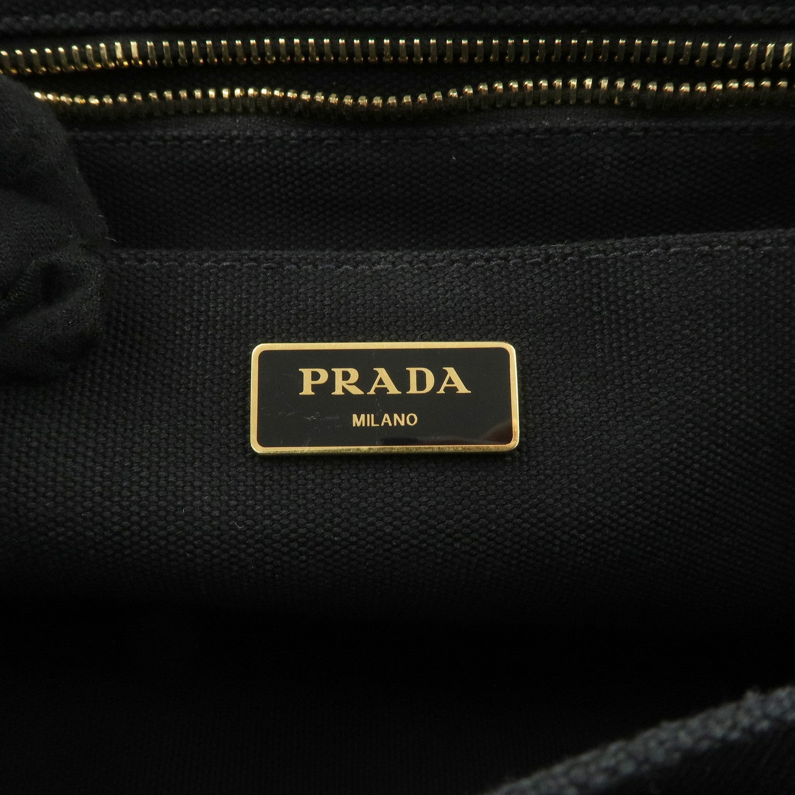 PRADA Logo Canapa Canvas Bijiou Studs 2Way Hand Shoulder Bag Used