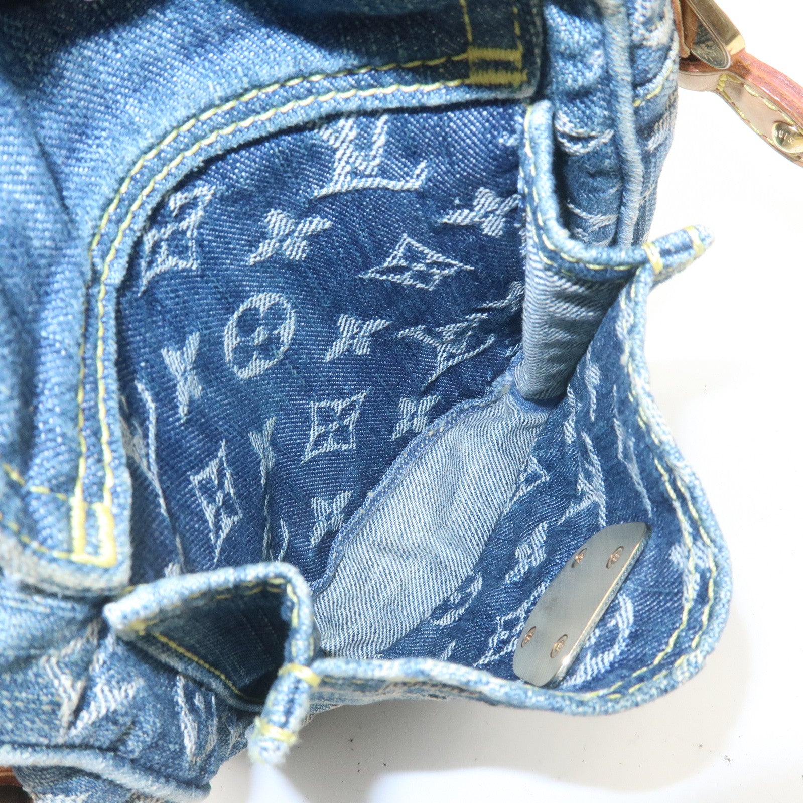 Louis Vuitton Monogram Denim Camera Bag Shoulder Bag Blue