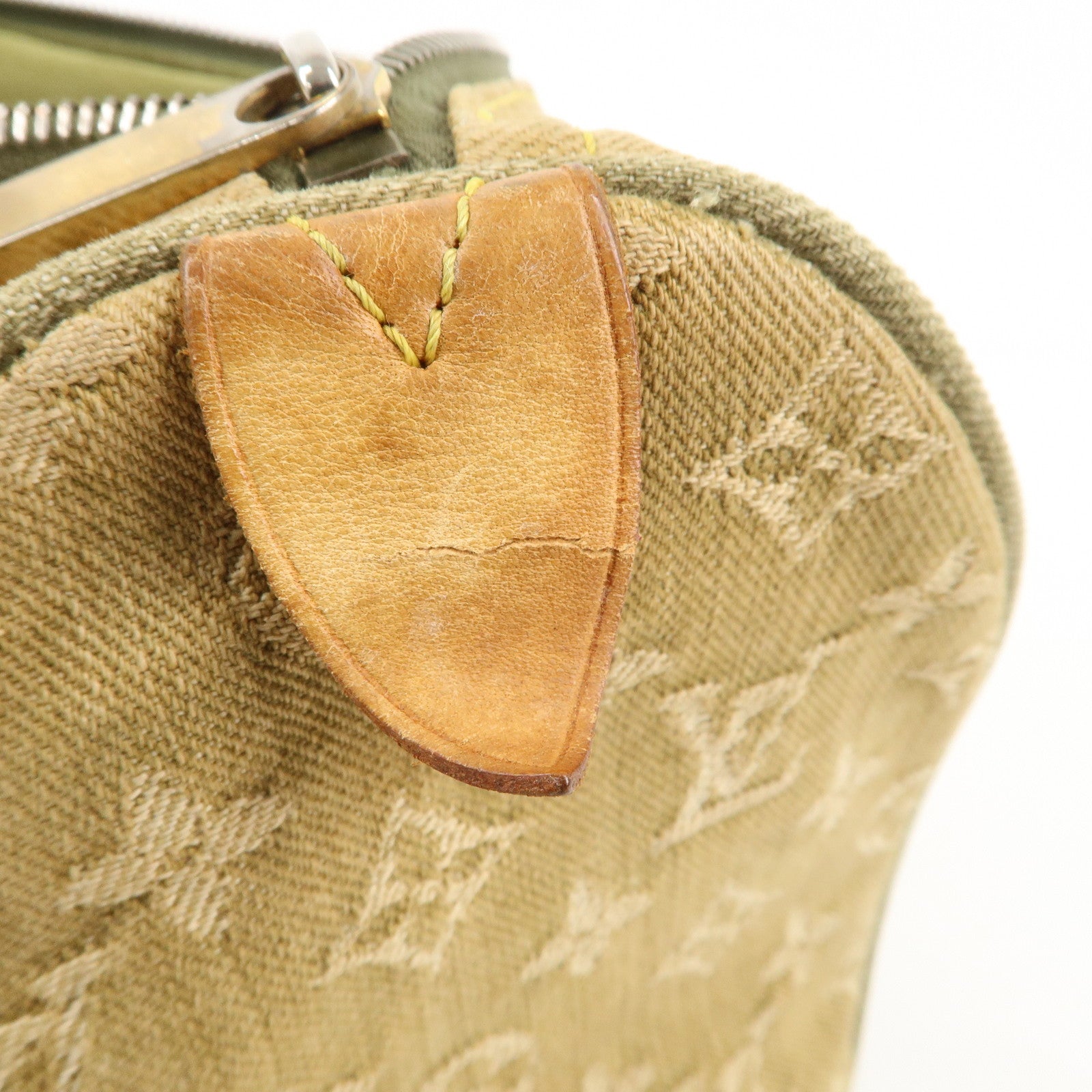 Louis Vuitton Monogram Denim Neo Speedy Boston Bag Khaki M95215