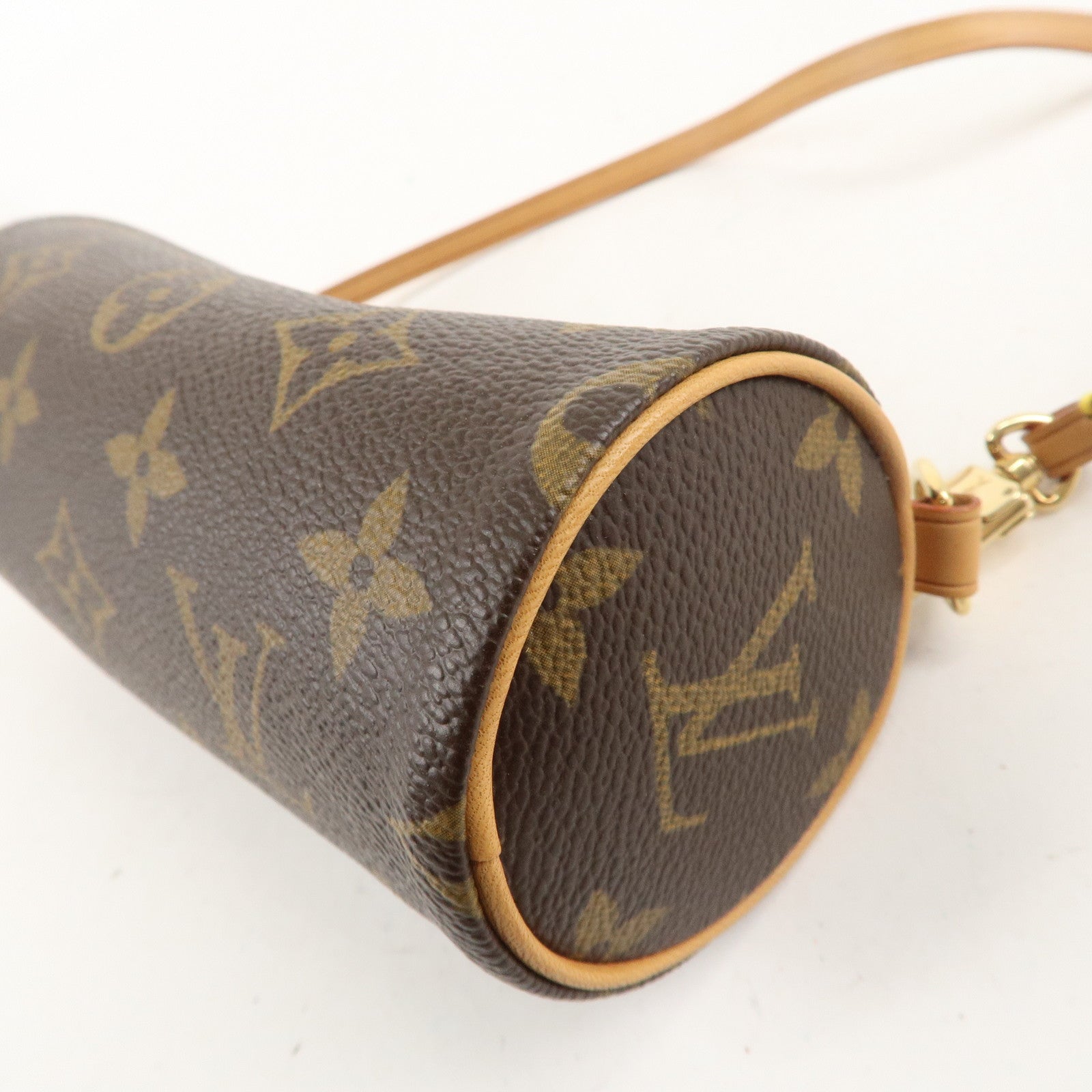 Louis Vuitton Monogram Papillon 30 Hand Bag 
Pouch Brown M51385