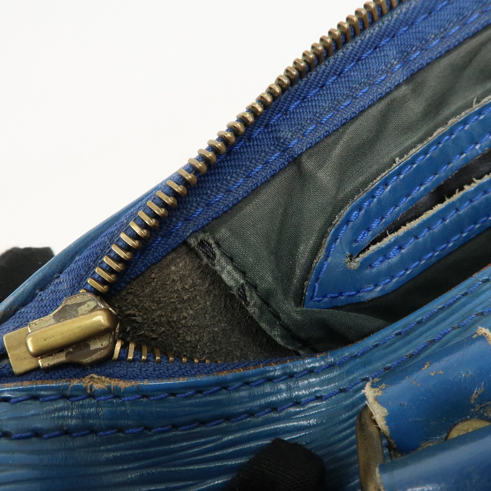 Louis Vuitton Epi Speedy 25 Hand Boston Bag Blue M43015 Used