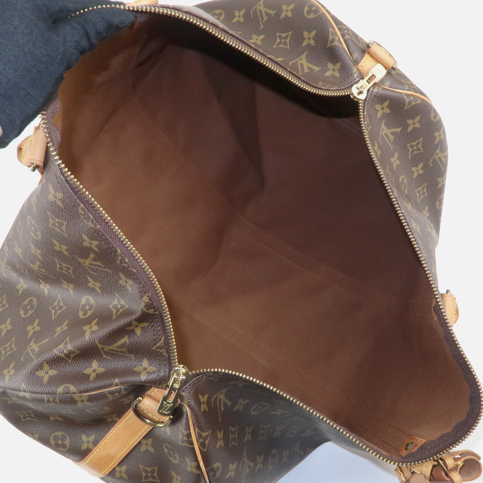 Louis Vuitton Monogram Keep All Bandouliere 55 Boston Bag M41414