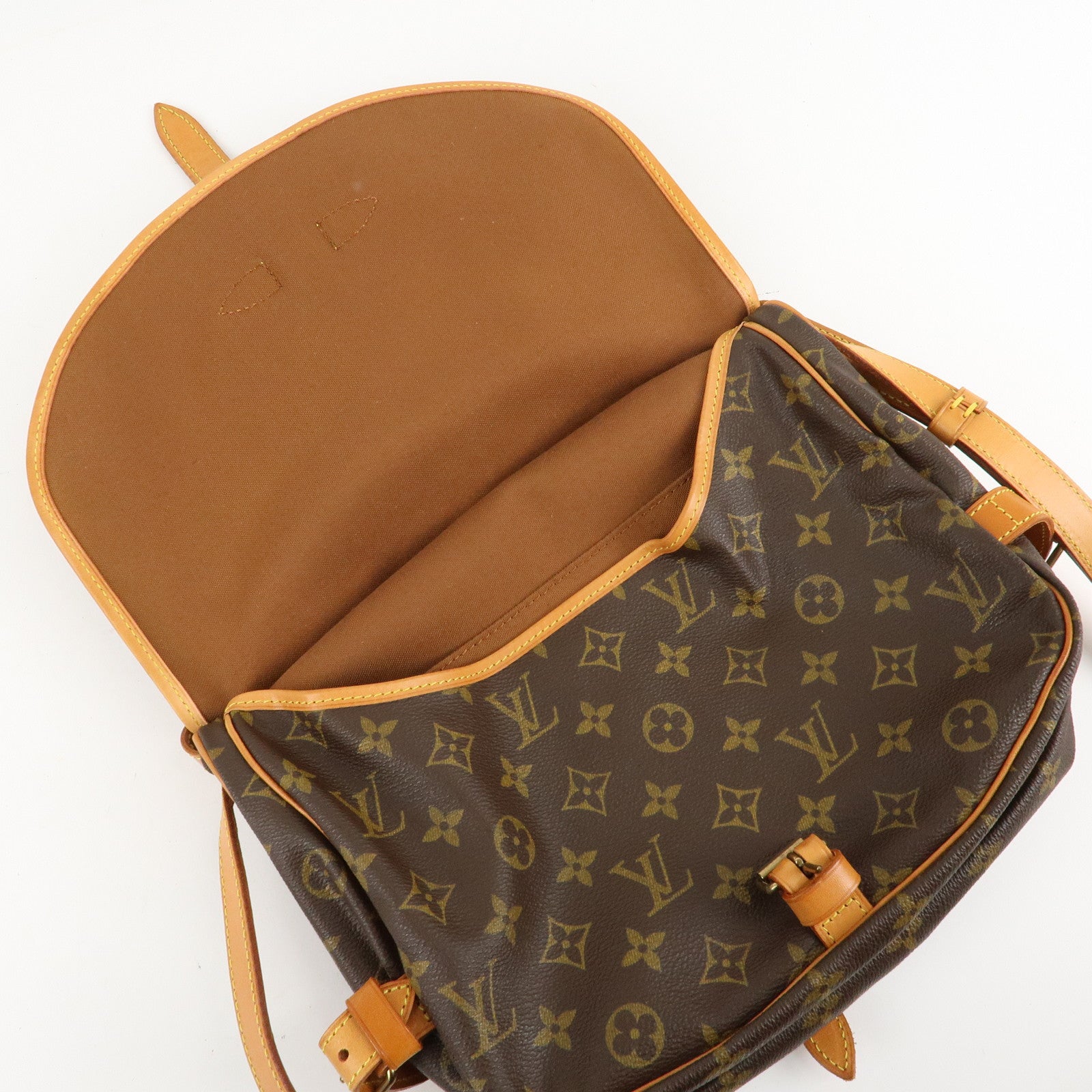 Louis Vuitton Monogram Saumur 30 Crossbody Bag Brown M42256 Used