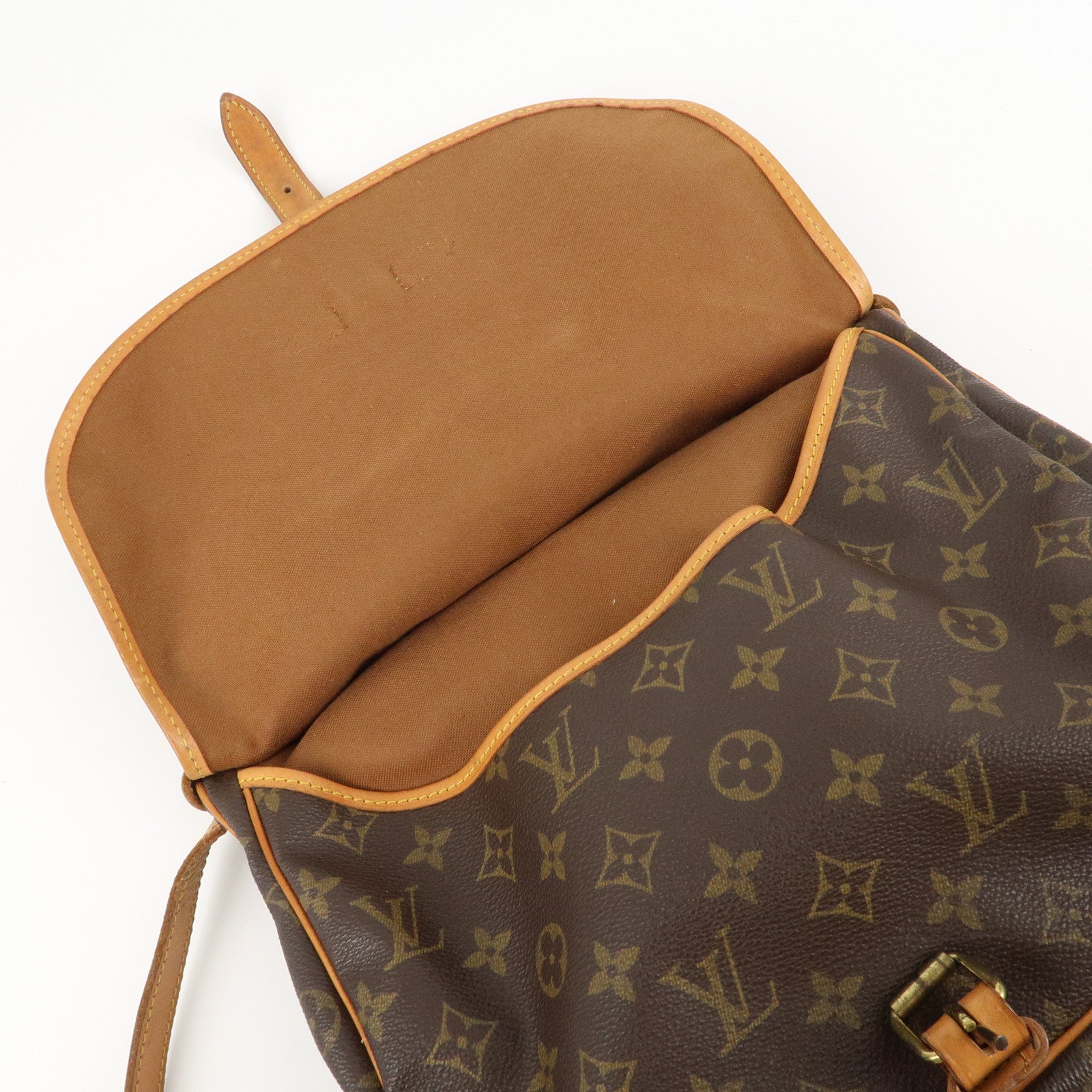 Louis Vuitton Monogram Saumur 30 Shoulder Bag Brown M42256 Bag Used