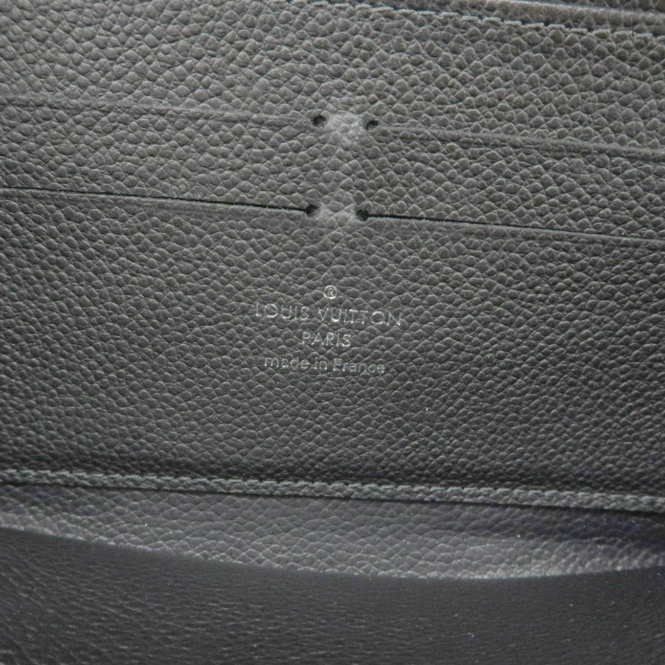 Louis Vuitton Monogram Empreinte Zippy Wallet Studs Noir Used