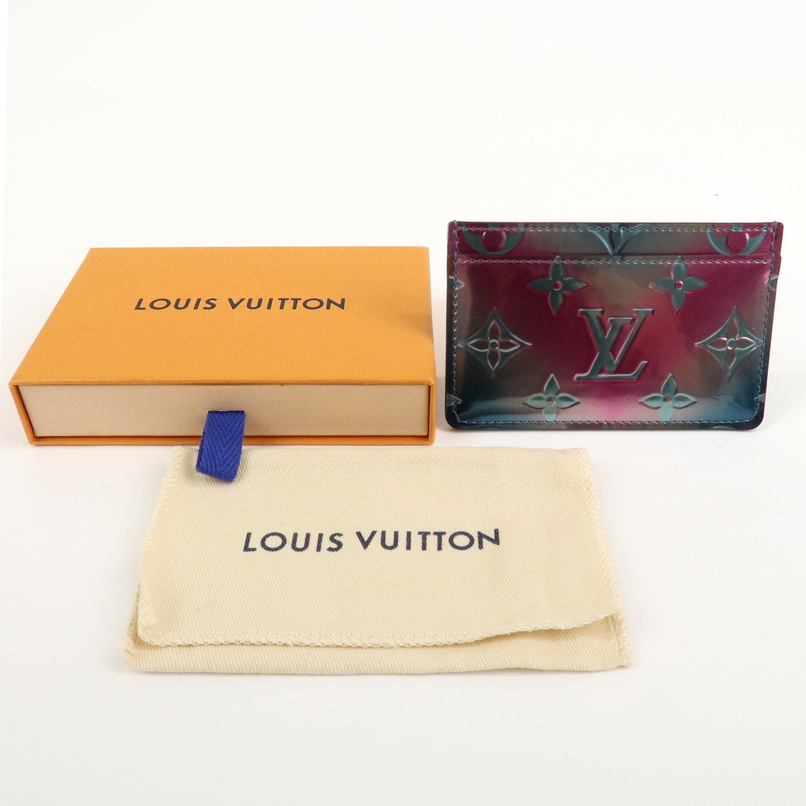 Louis Vuitton Monogram Vernis Porte Carte Sampler Card Case M69027 Used