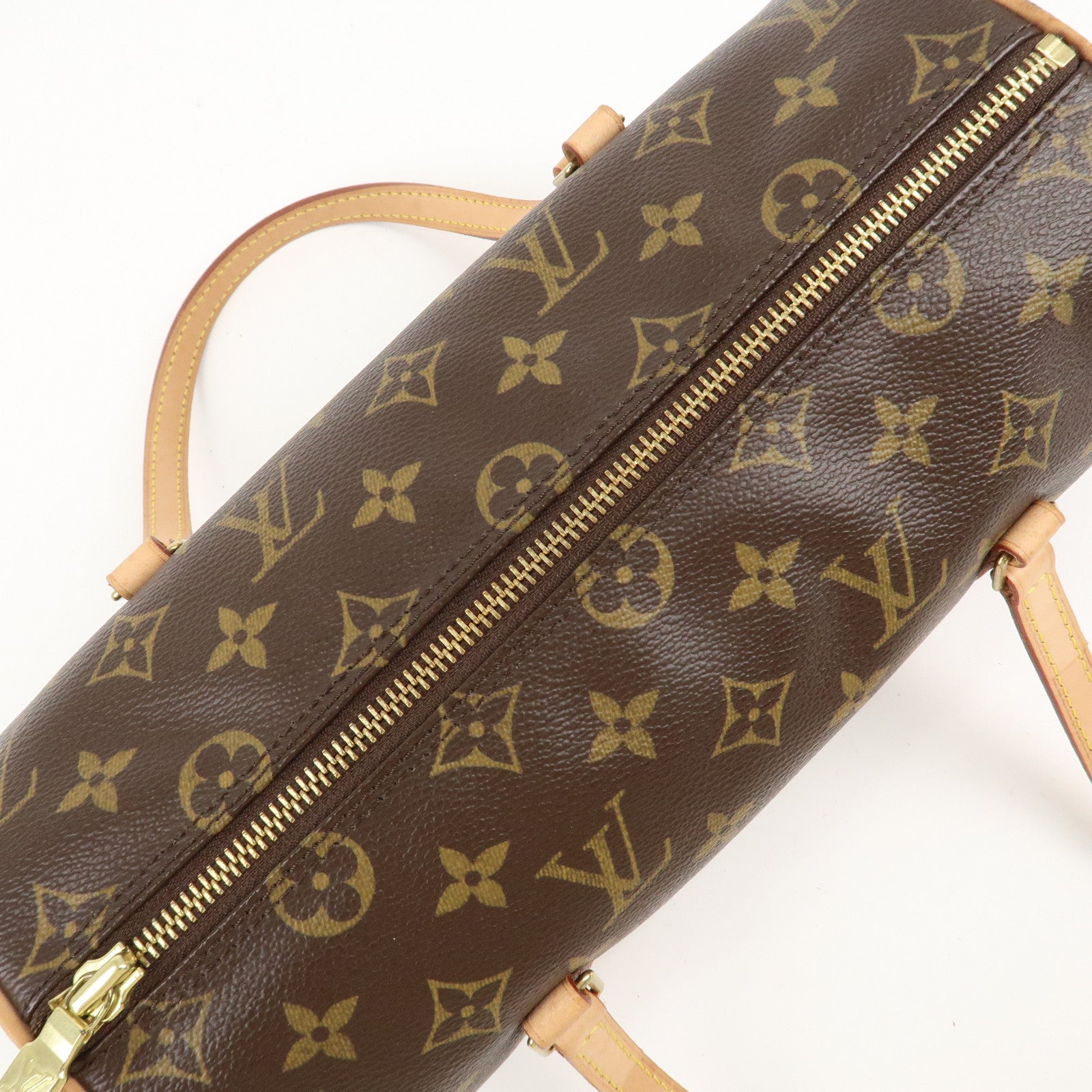 Louis Vuitton Monogram Papillon 26 Hand Bag New Style Brown M51386 Used