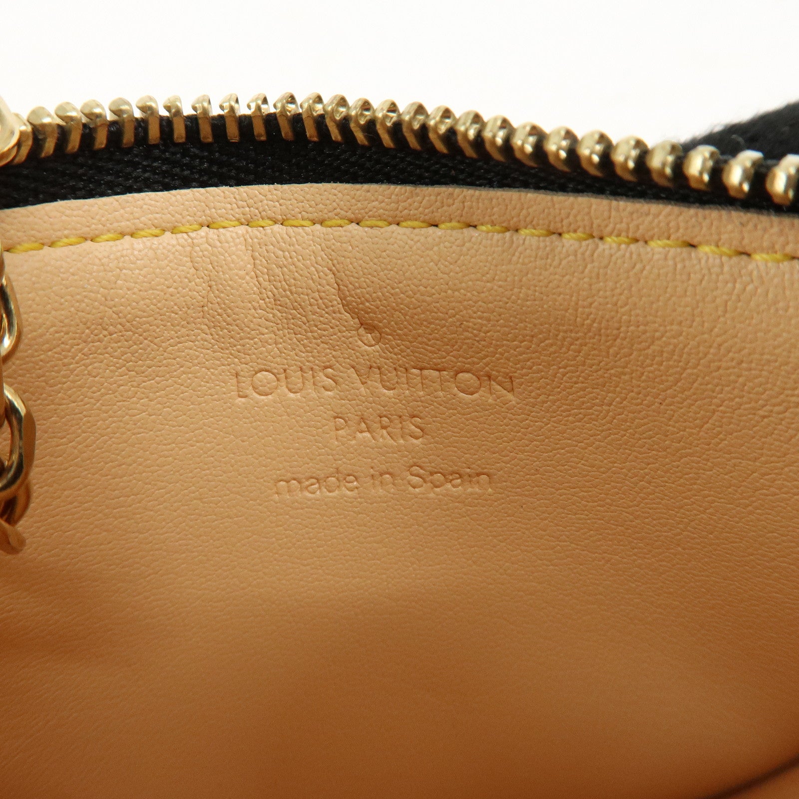 Louis Vuitton Monogram Multi Color Pochette Cles Noir M92654