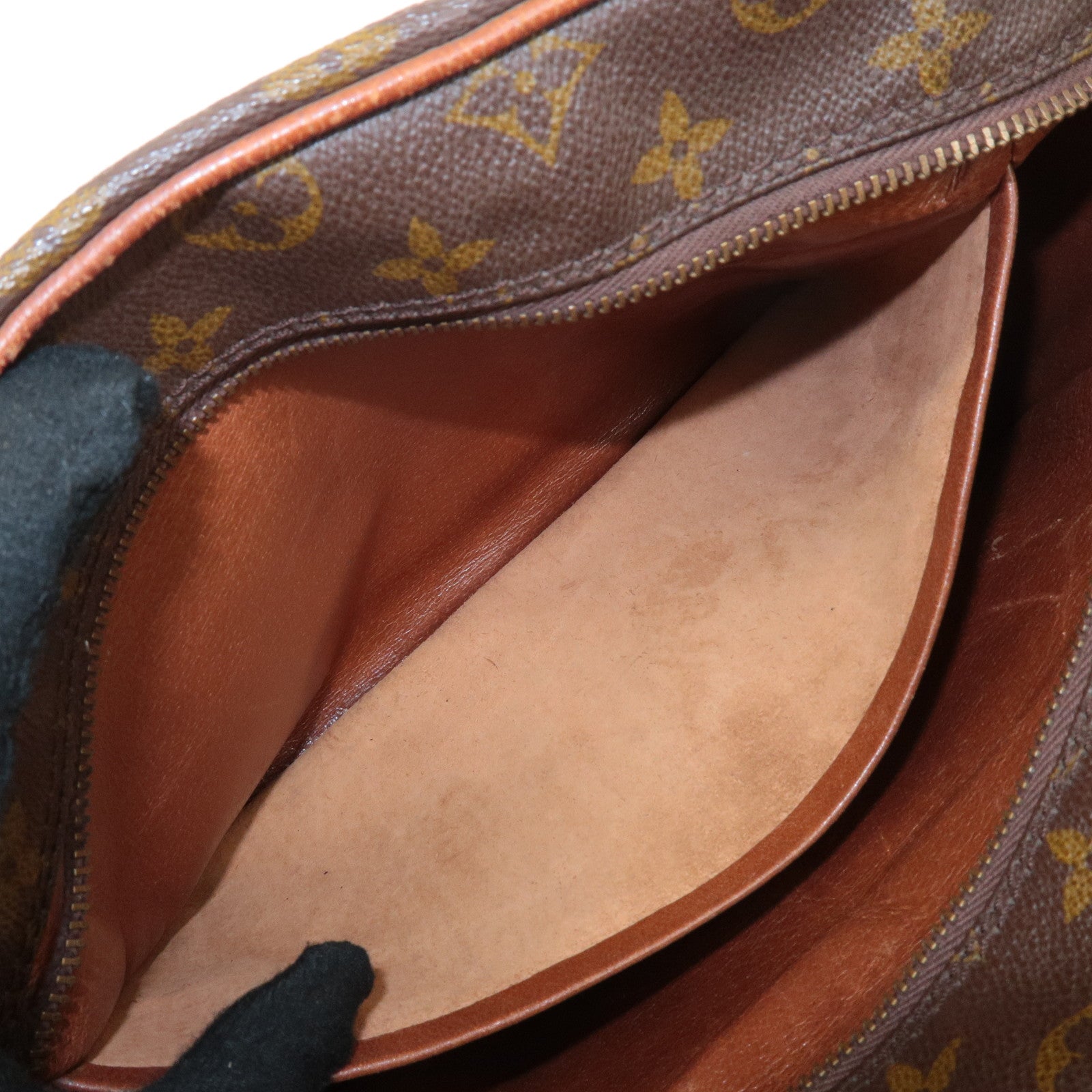 Louis Vuitton Monogram Nail Shoulder Bag Old Model Brown