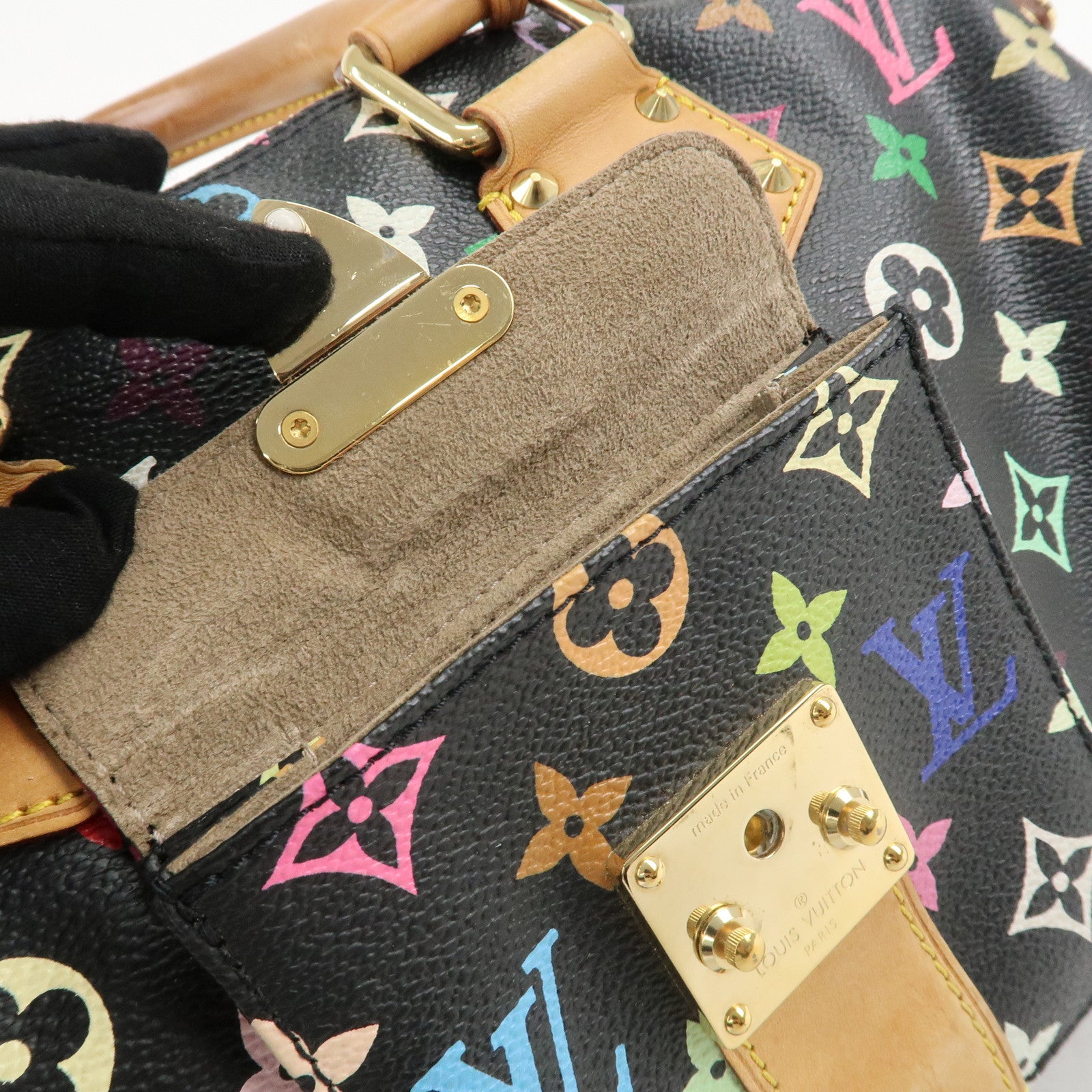 Louis Vuitton Monogram Multi Color Speedy 30 Hand Bag M92642 Used