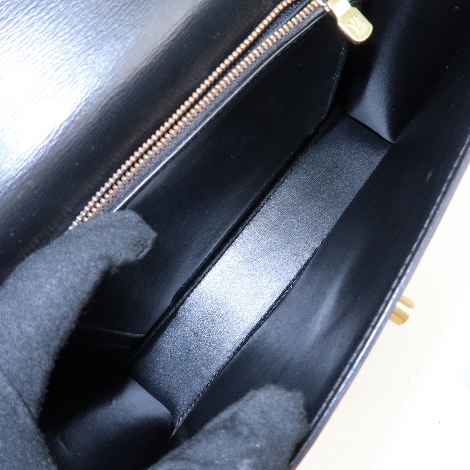 Louis Vuitton Epi Leather Malesherbes Hand Bag Black Noir M52372