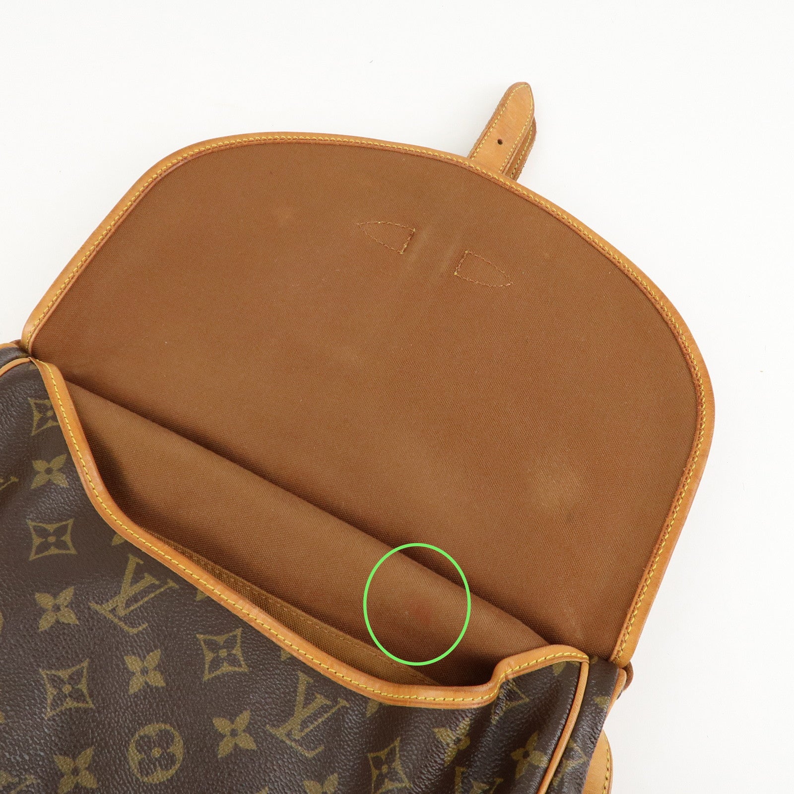 Louis Vuitton Monogram Saumur 30 Crossbody Bag Brown M42256 Used