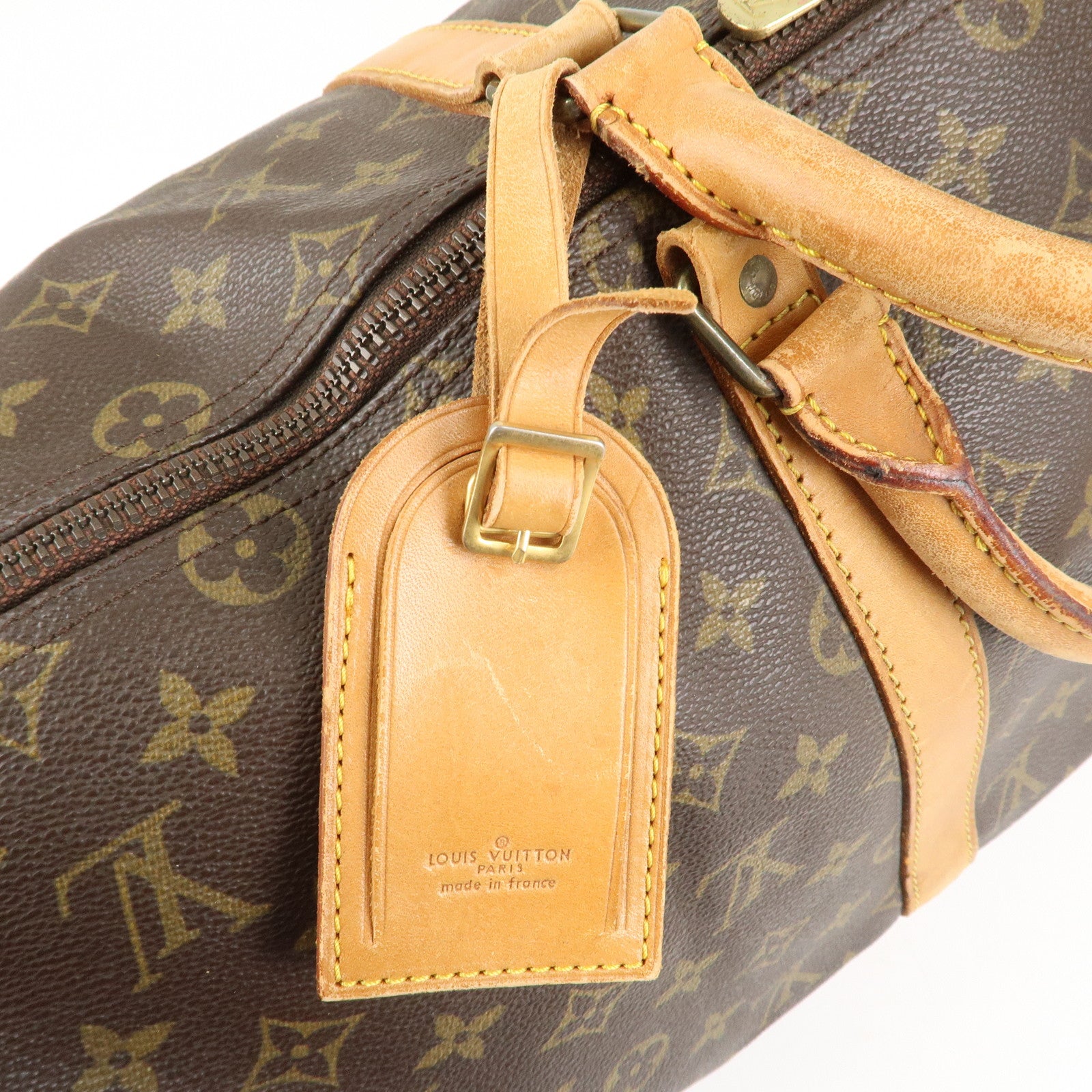 Louis Vuitton Monogram Keep All 50 Boston Bag Brown M41426 Used