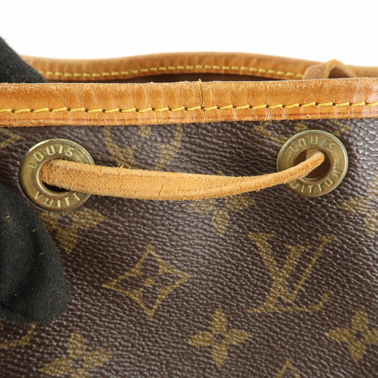 Louis Vuitton Monogram Noe Shoulder Bag Hand Bag Brown M42224 Used