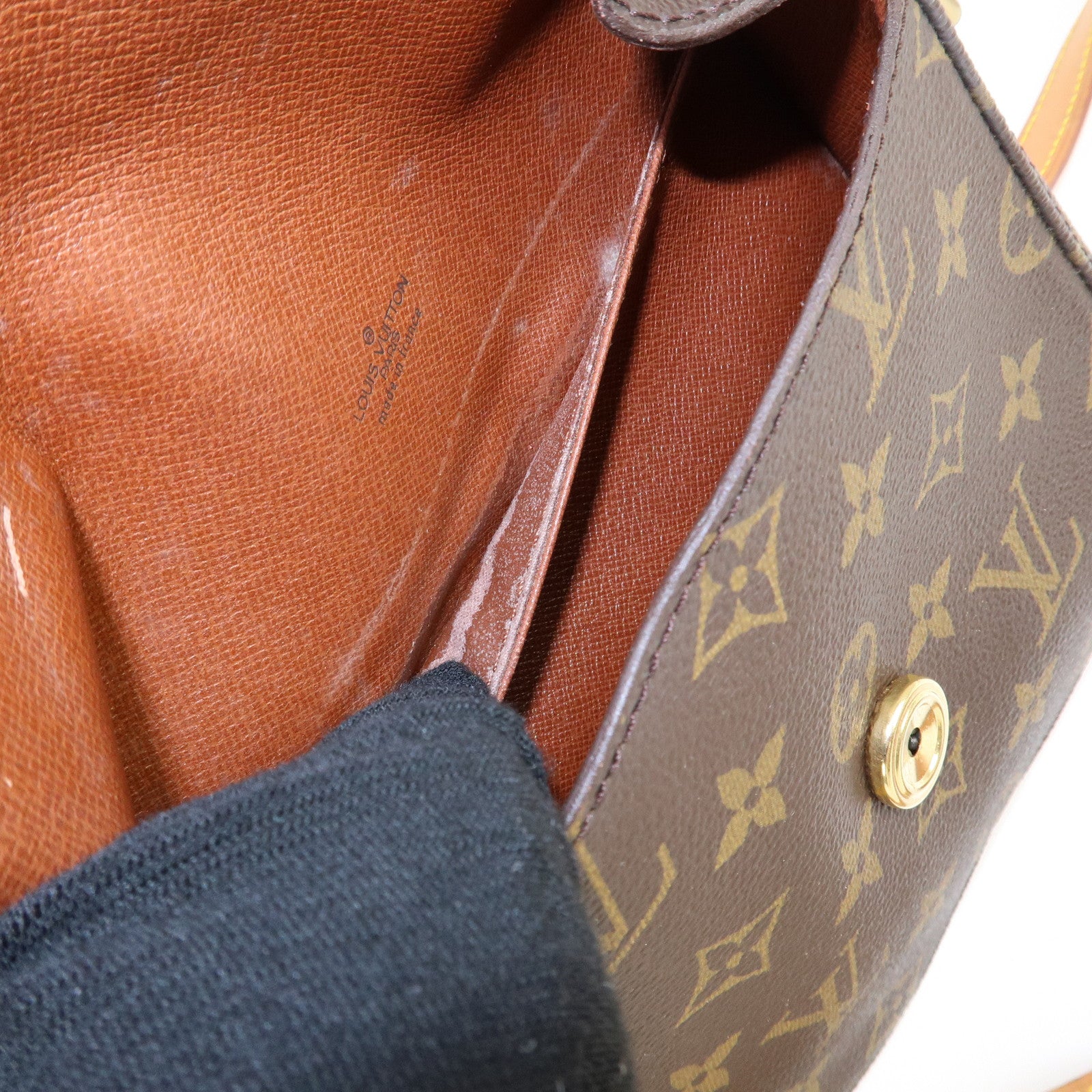 Louis Vuitton Monogram Saint Cloud MM Shoulder Bag Brown M51243