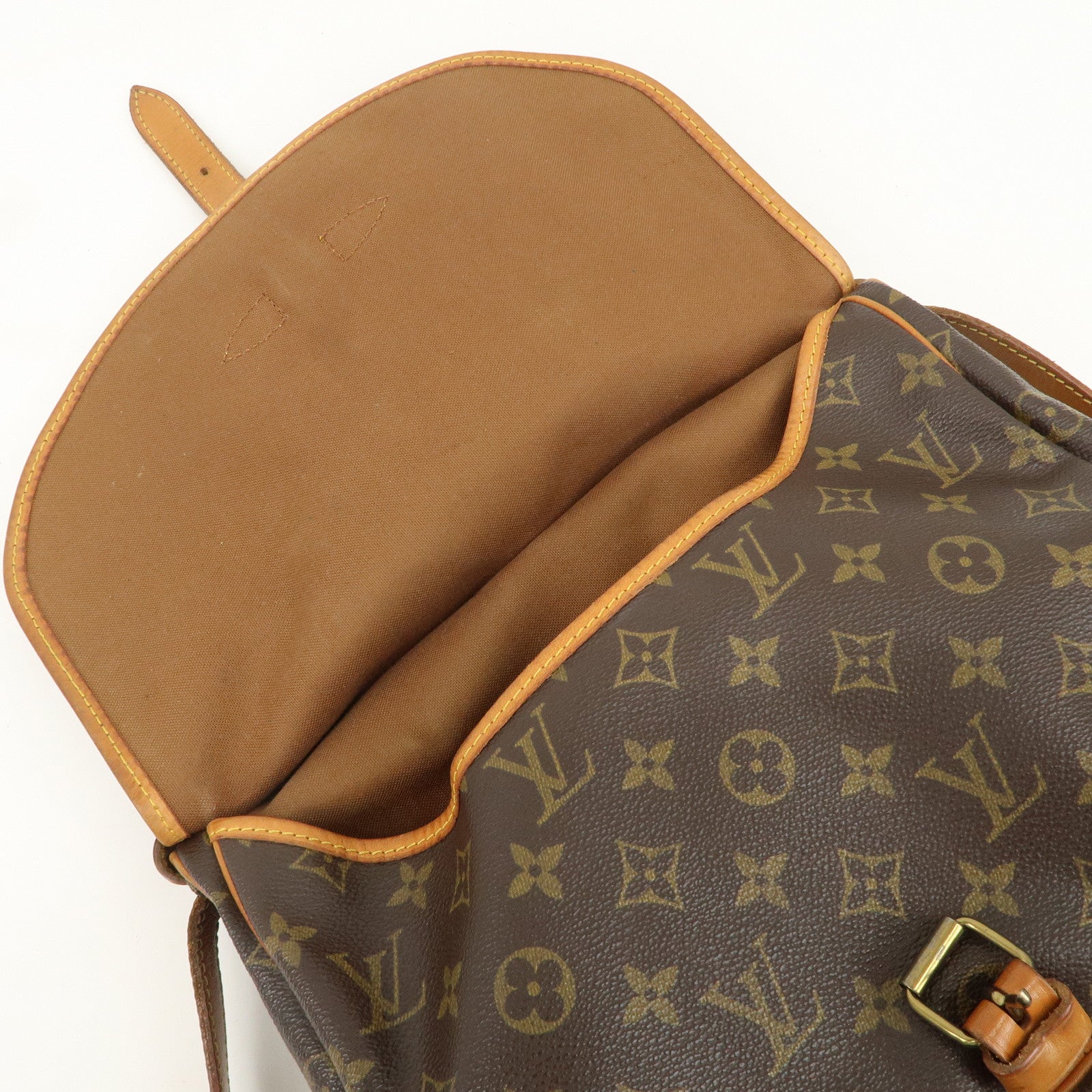 Louis Vuitton Monogram Saumur 30 Shoulder Bag Brown M42256