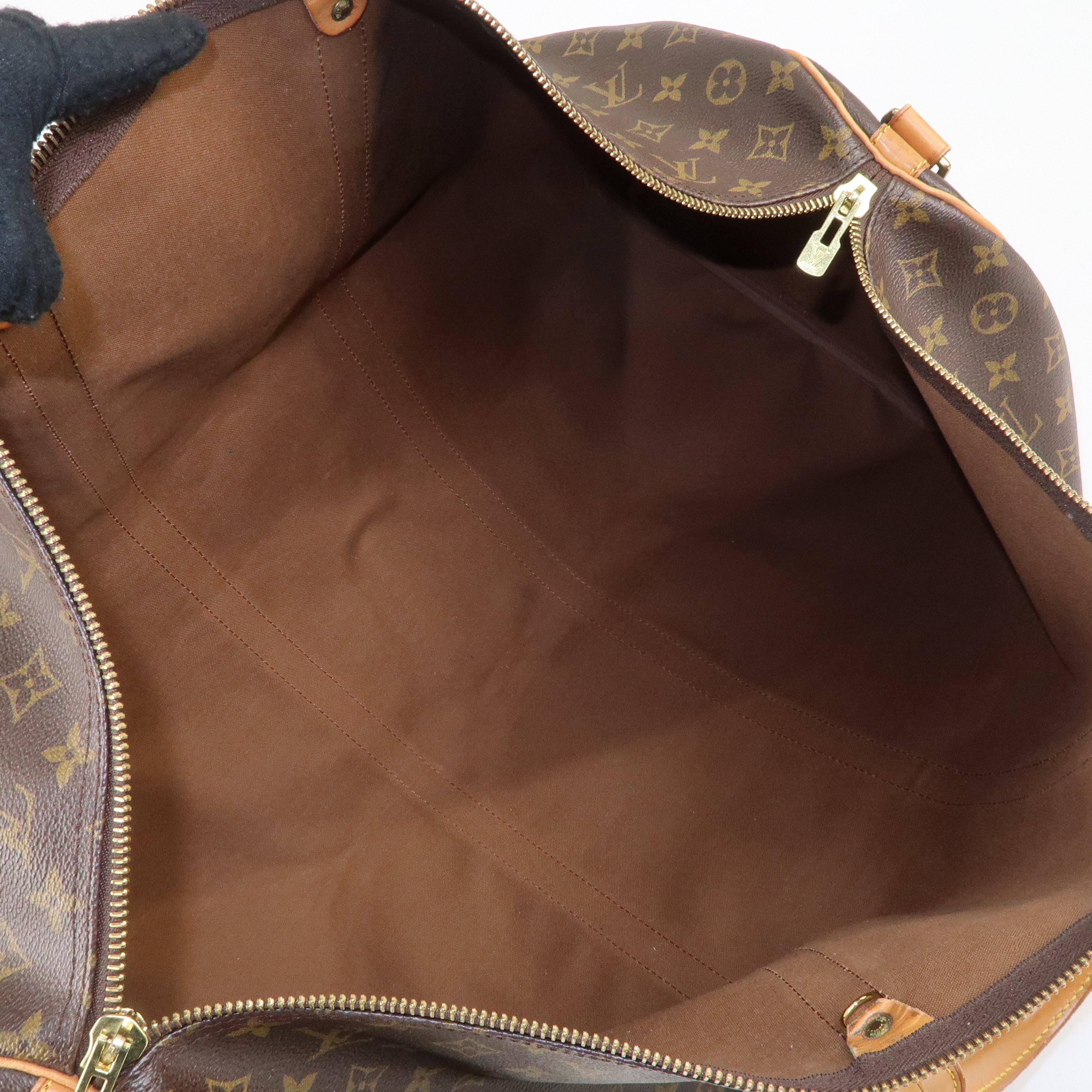 Louis Vuitton Monogram Keep All Bandouliere 60 Bag Brown M41412