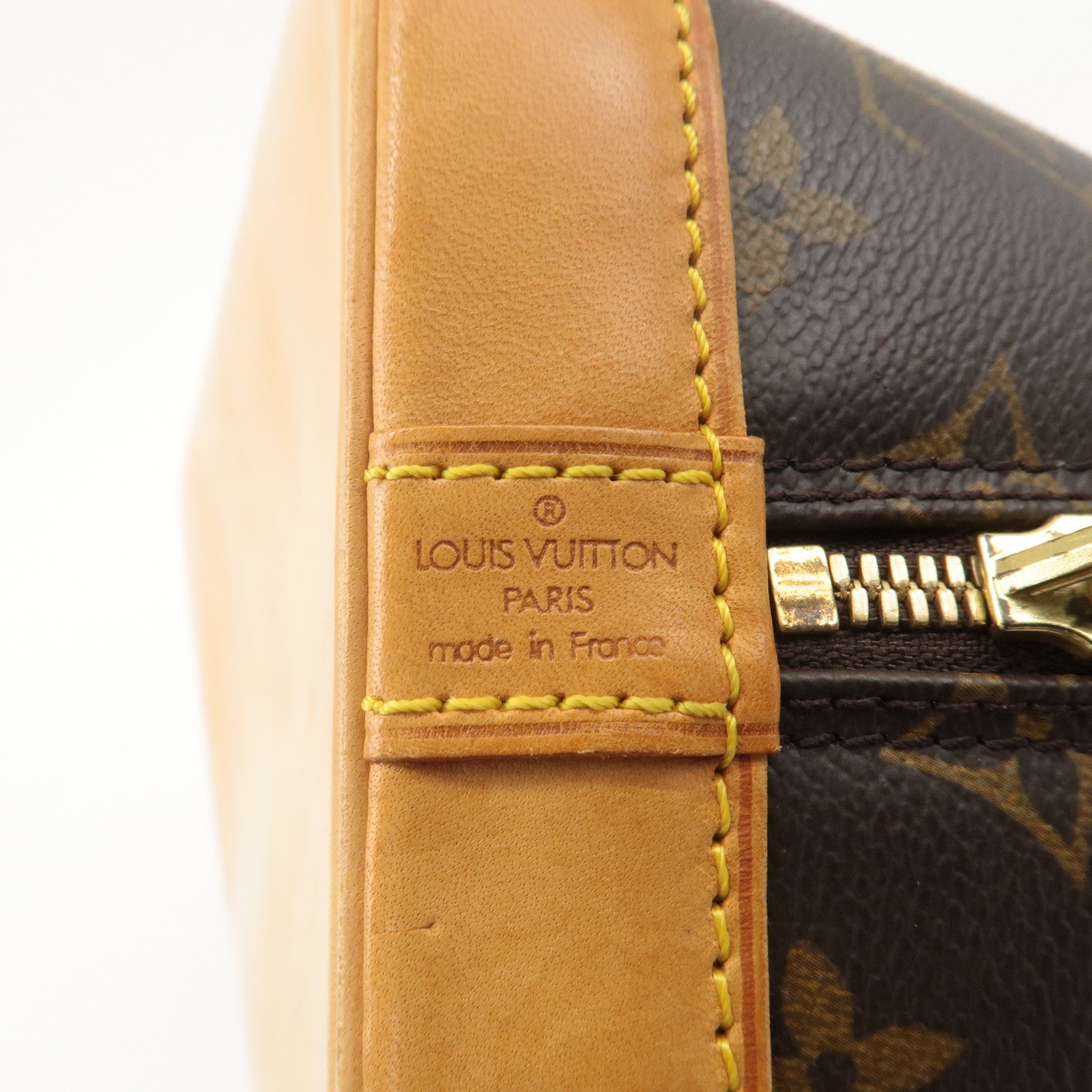 Louis Vuitton Monogram Alma Hand Bag Brown M51130