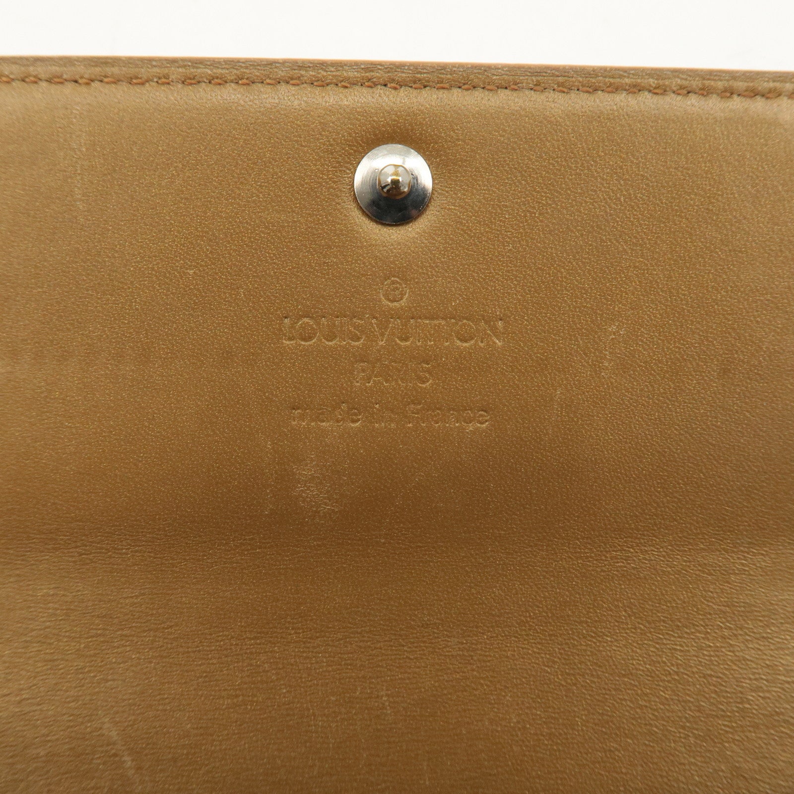 Louis Vuitton Monogram Matte Portefeuille Sarah Beige M65147