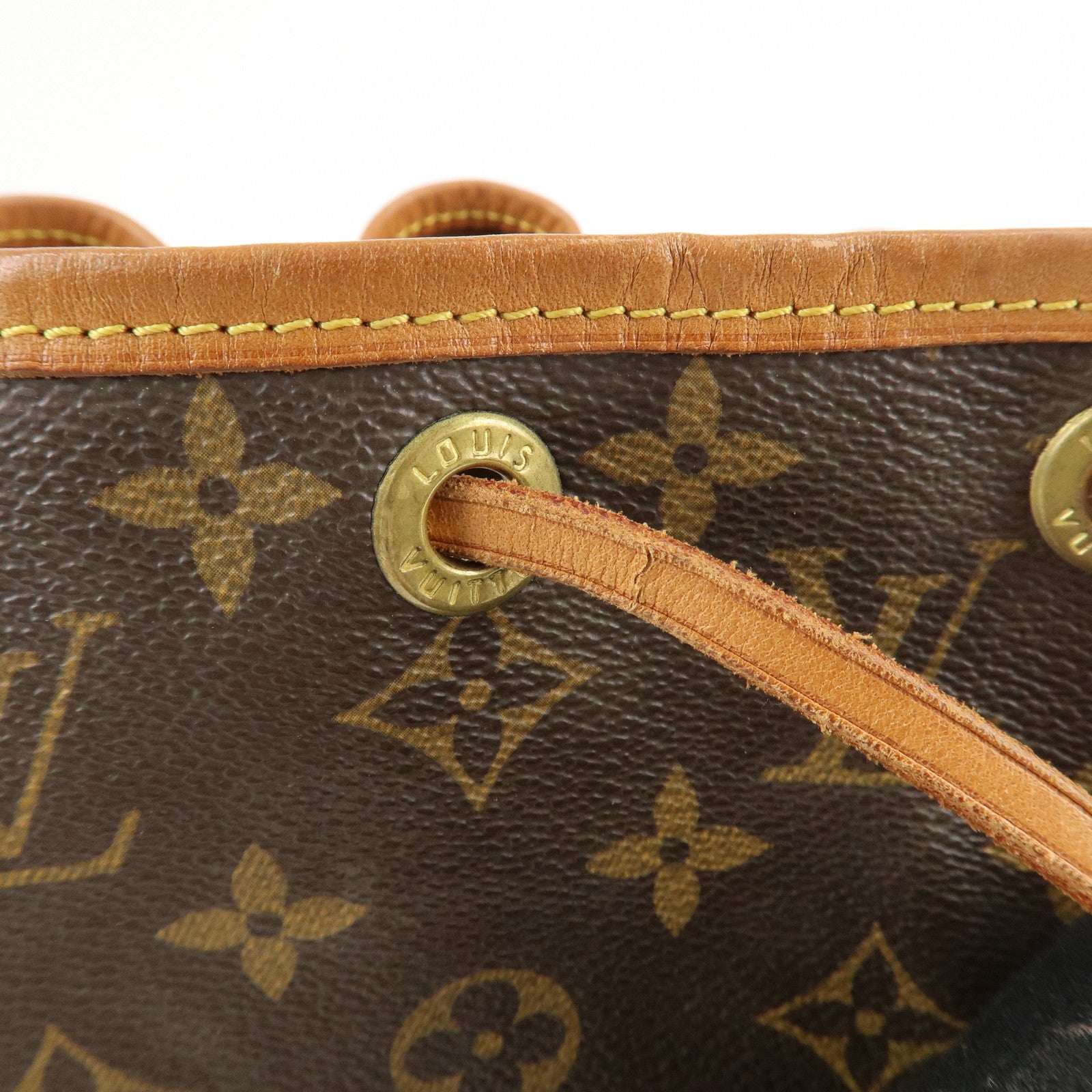 Louis Vuitton Monogram Petit Noe Shoulder Bag Brown M42226 Used