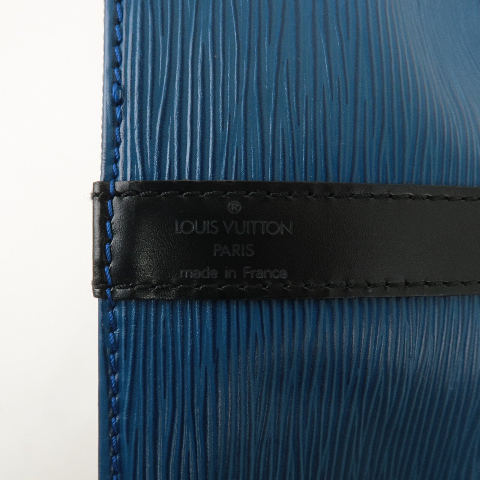 Louis Vuitton Epi BiColor Petit Noe Shoulder Bag Blue Black M44152