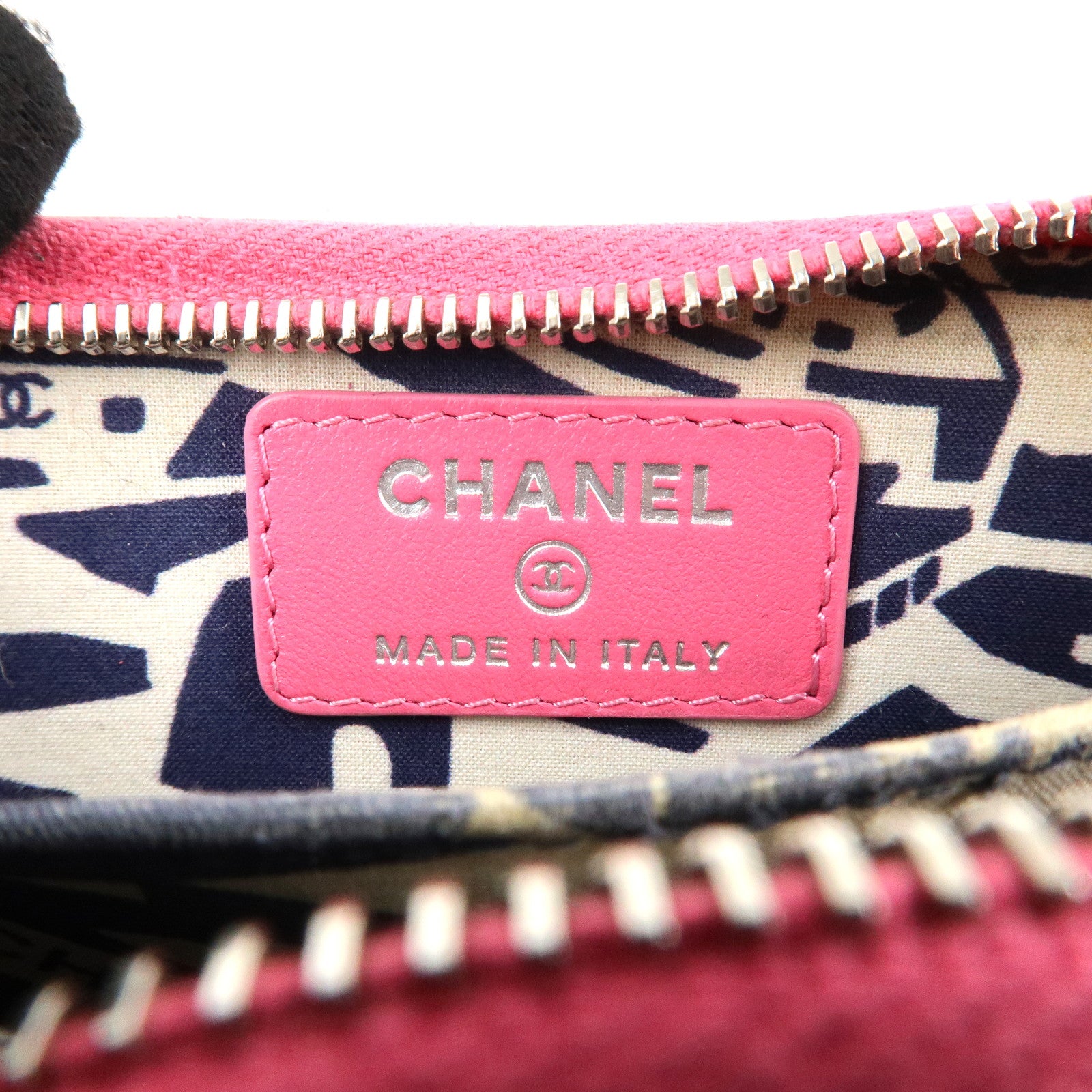 CHANEL Matelasse Caviar Skin Zippy Around Coin Purse Pink