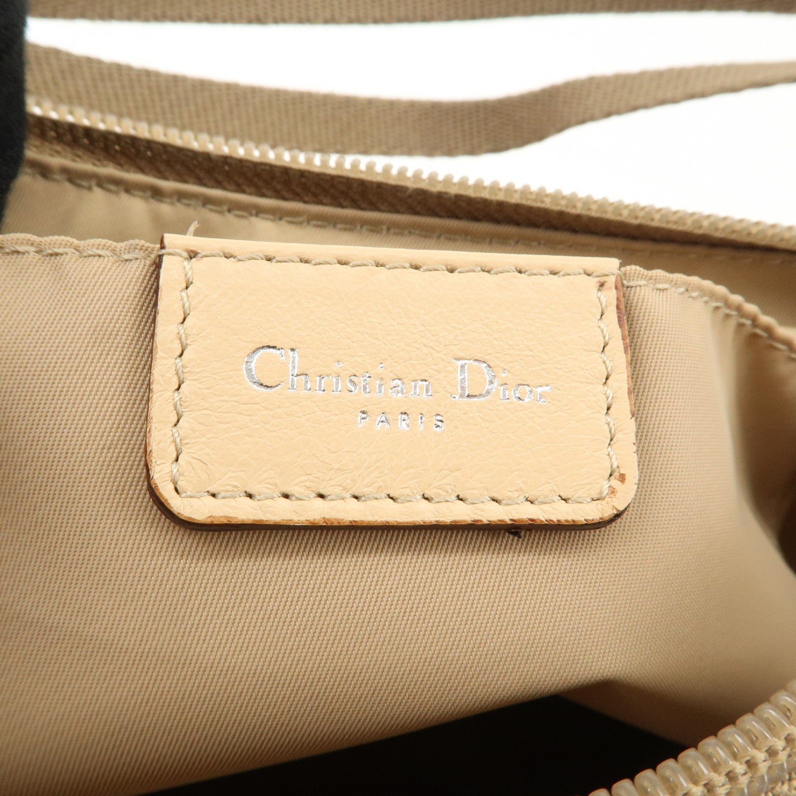 Christian Dior Trotter Canvas Leather Shoulder Bag 02RU 0064