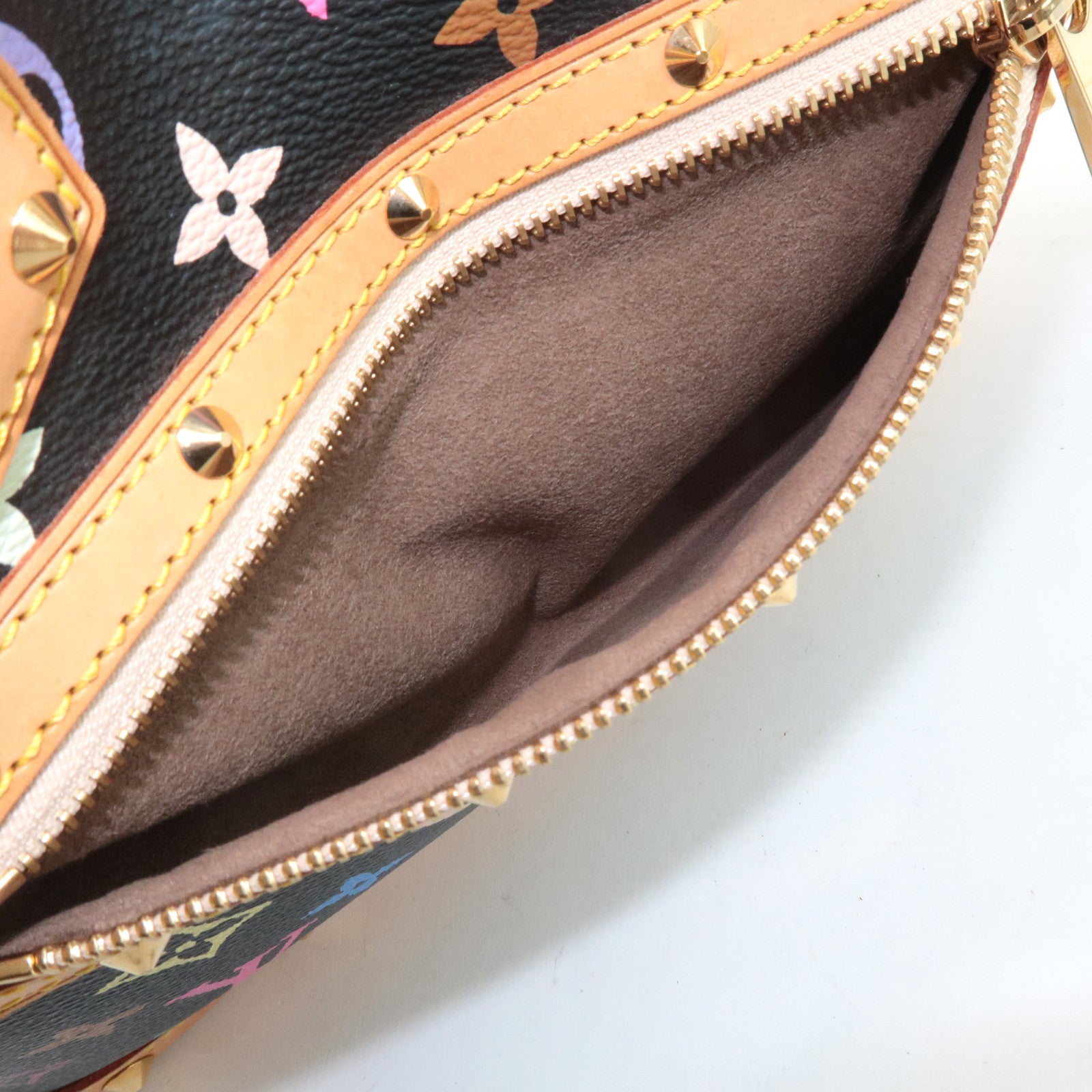 Louis Vuitton Monogram Multicolor Alma Hand Bag Noir M92646