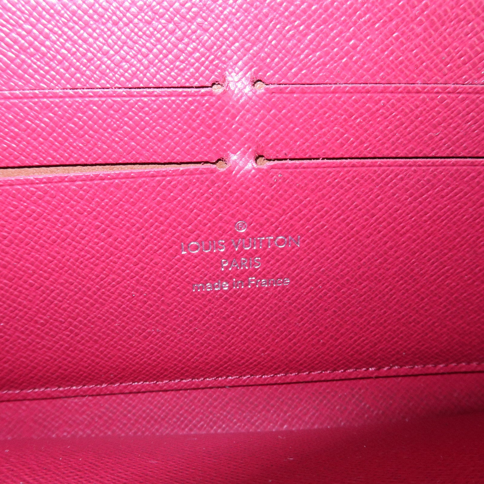 Louis Vuitton Epi Zippy Wallet Zip Around Wallet Fuchsia M60305